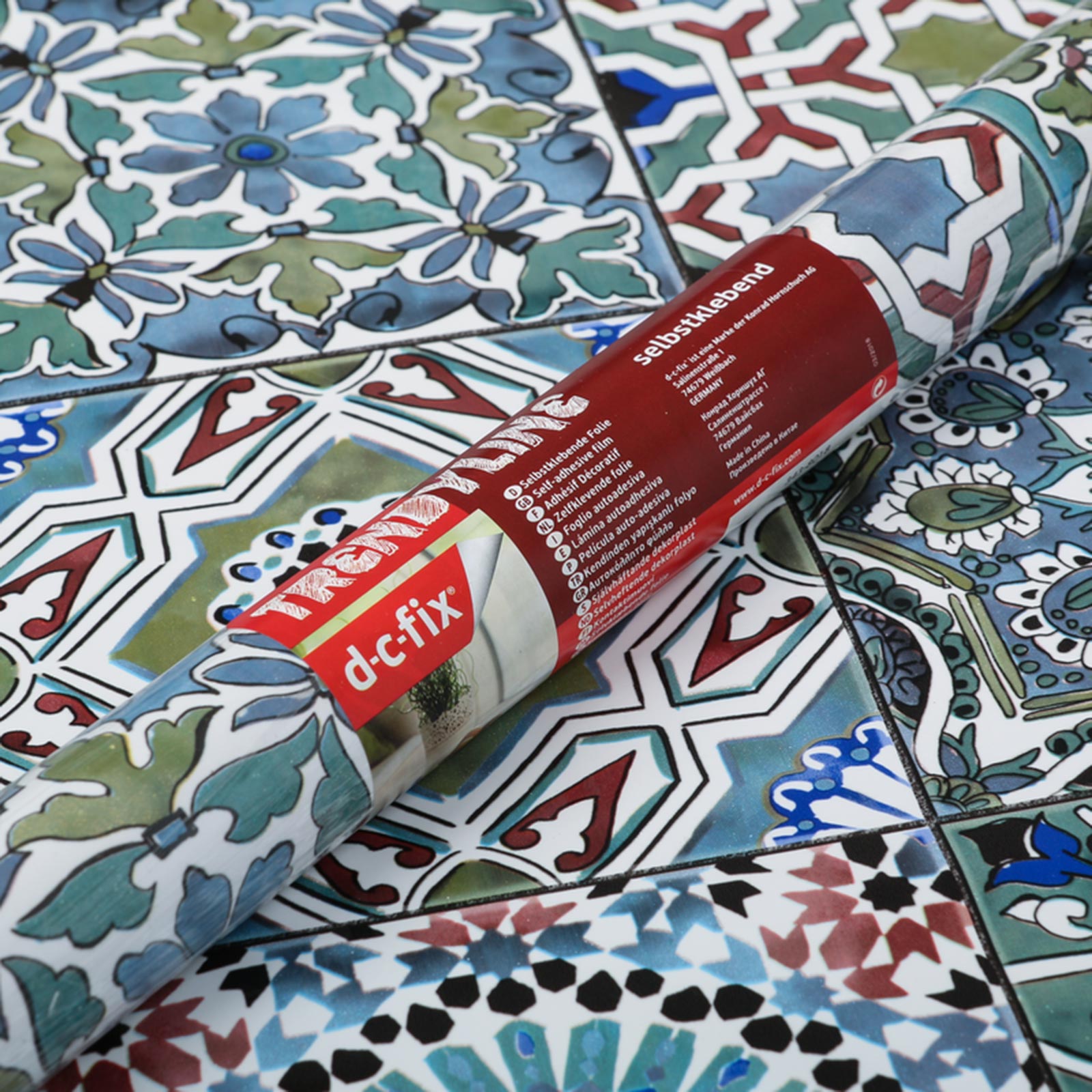 d-c fix Klebefolie - blau - Mosaik - 45x150 cm