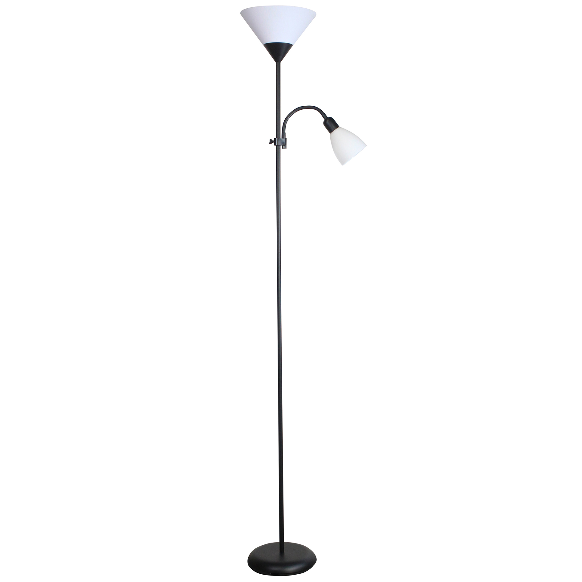Deckenfluter - schwarz-weiß - 178 cm