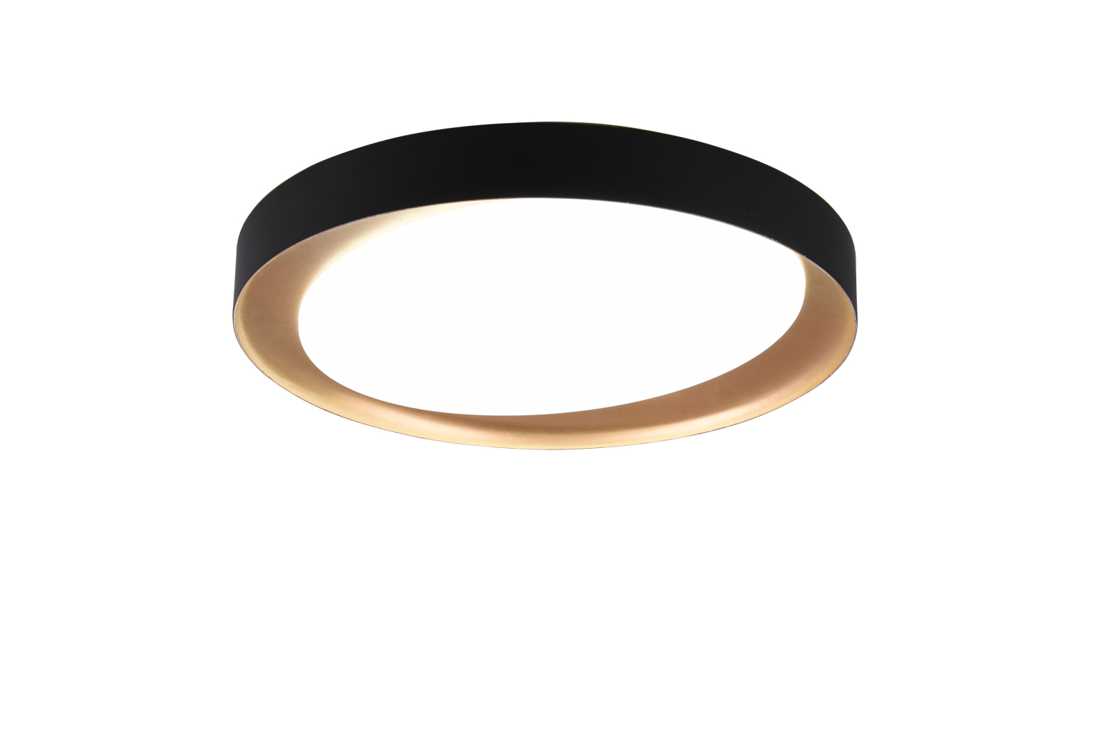 Deckenleuchte - schwarz-gold - dimmbar - Ø 49 cm
