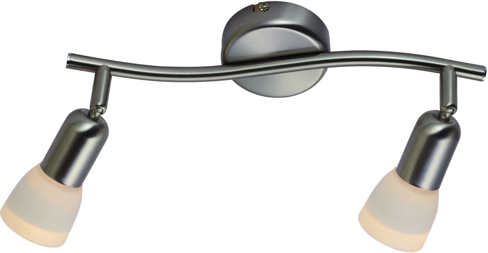Deckenstrahler - nickel matt - 2-flammig