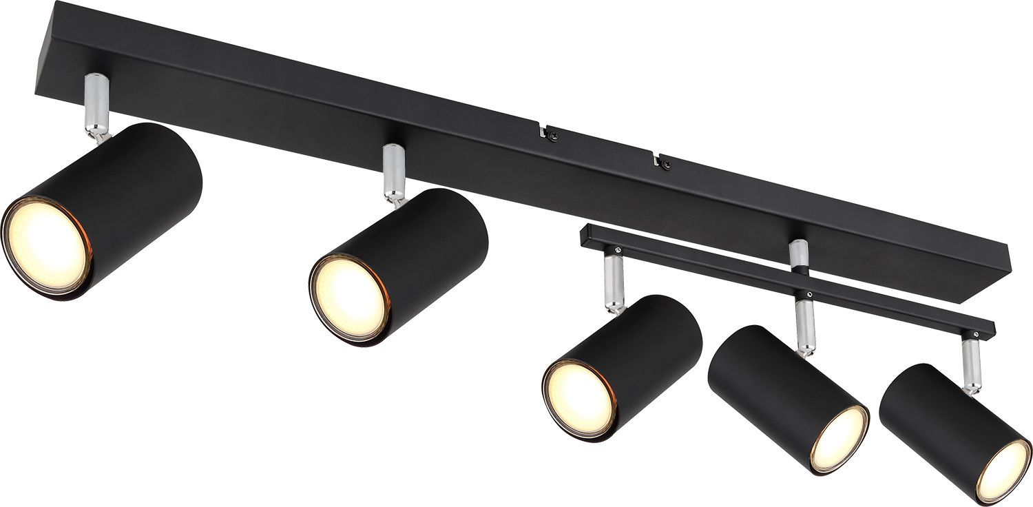 Deckenstrahler - schwarz matt - beweglich - 70 cm