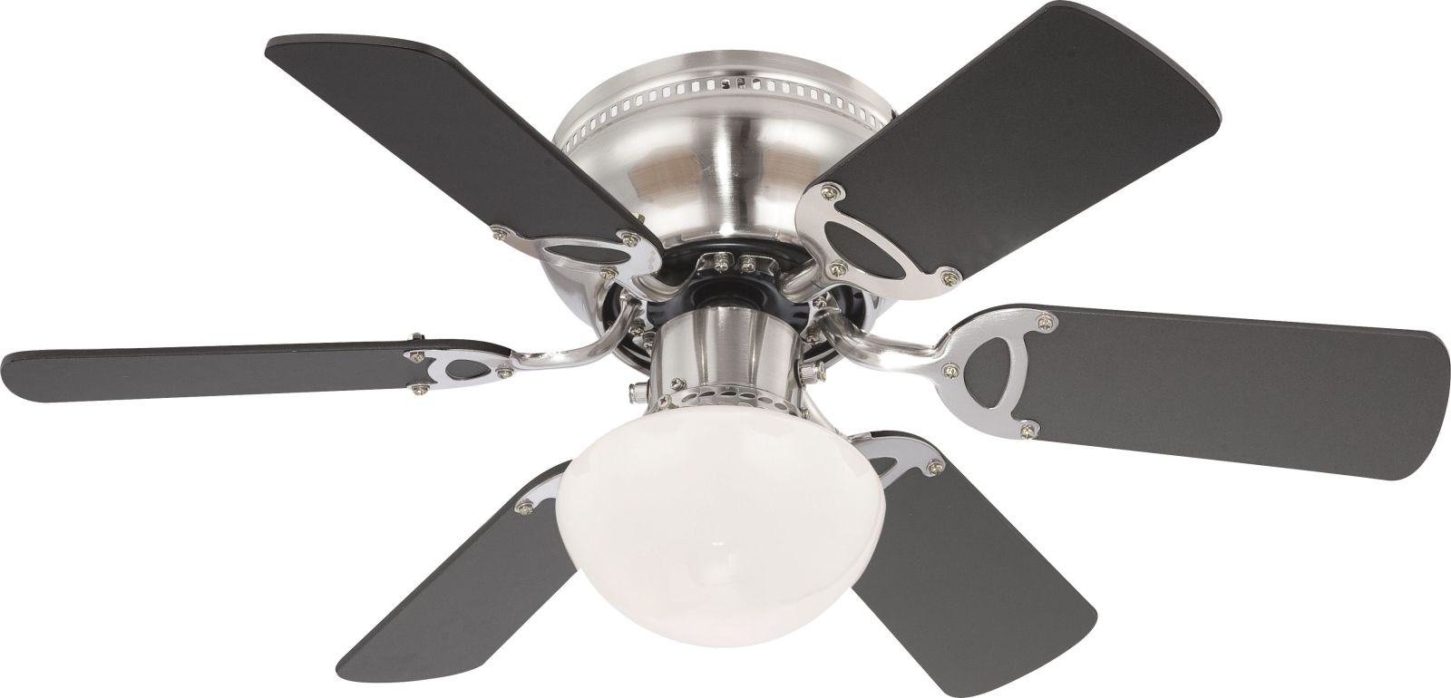 Deckenventilator - Nickel matt - mit Licht