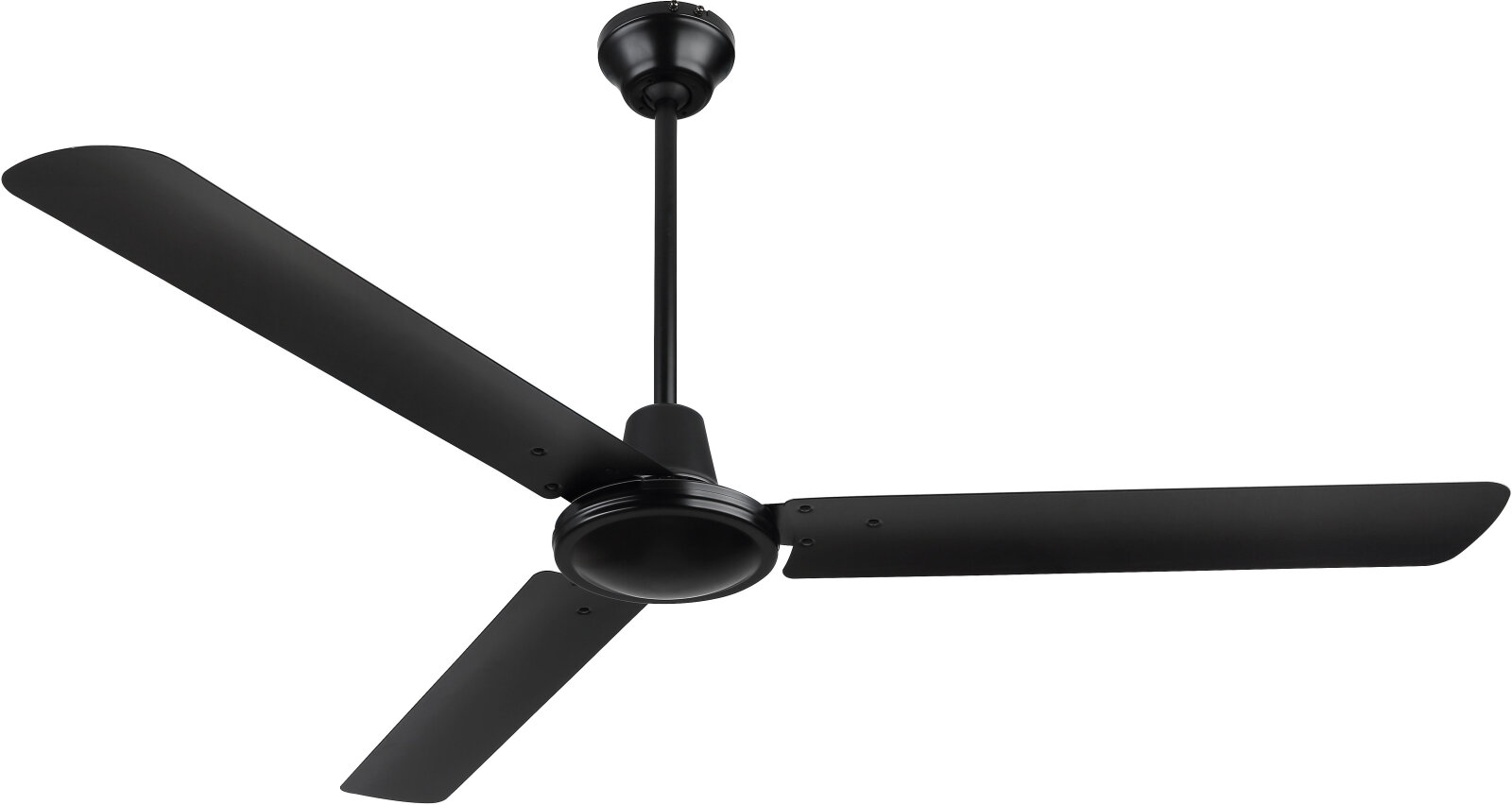 Deckenventilator - schwarz - 3 Geschwindigkeitsstufen - Ø 142 cm
