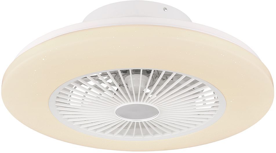 Deckenventilator - weiß-opal - mit LED - Ø 52,5 cm