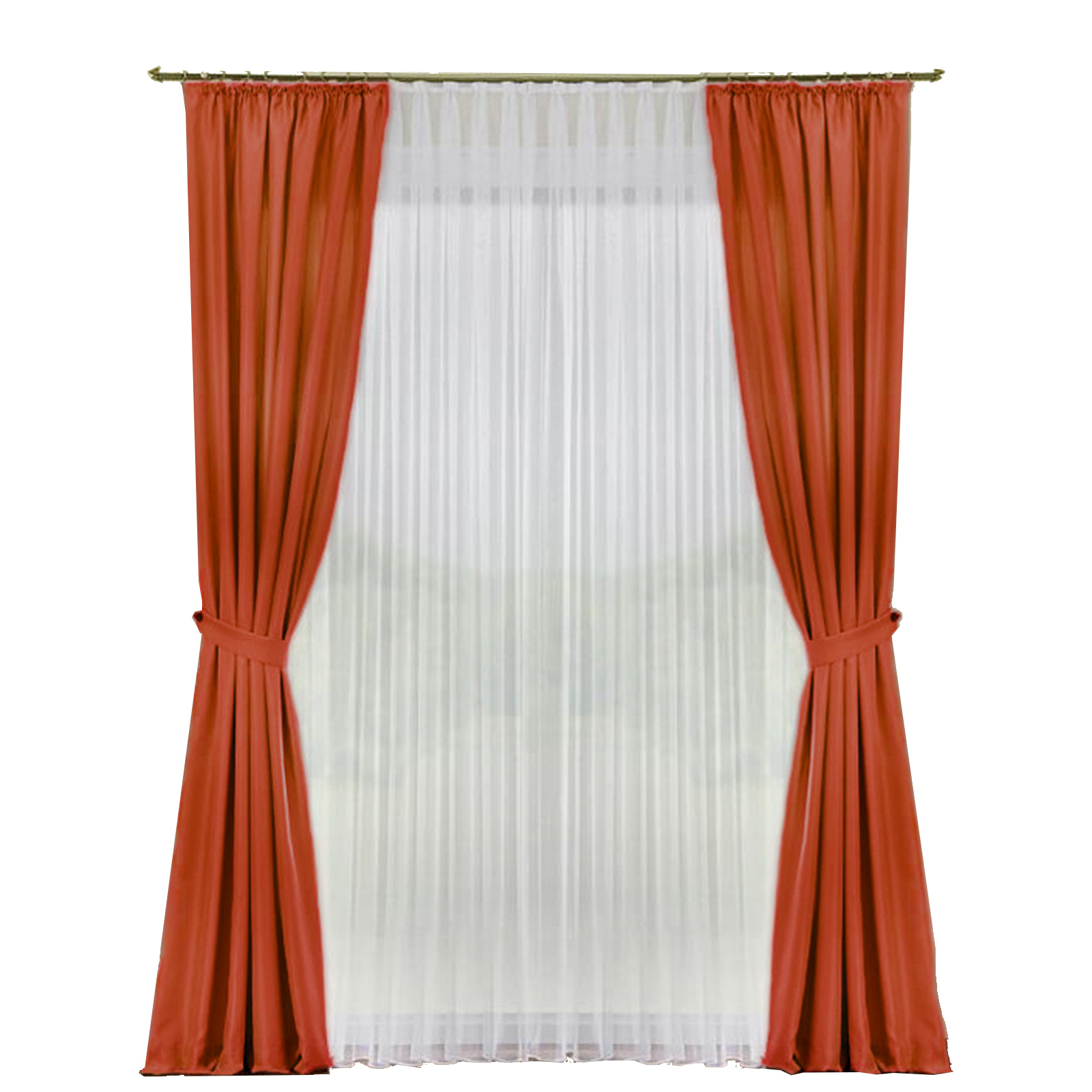 Deko-Garnitur - terra - mit U-Band - 135x180 cm
