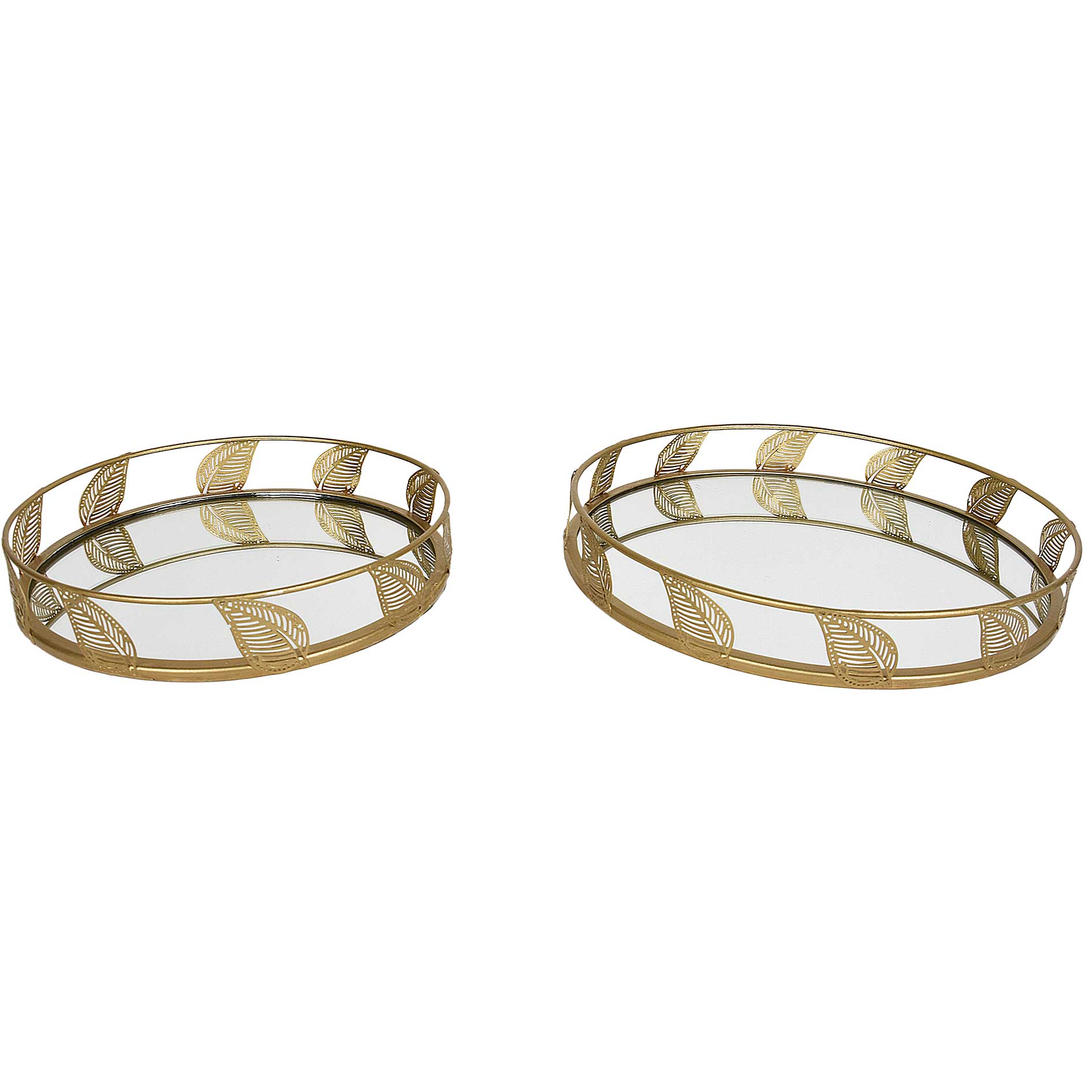 Deko Tablett - gold - Ø 25 cm