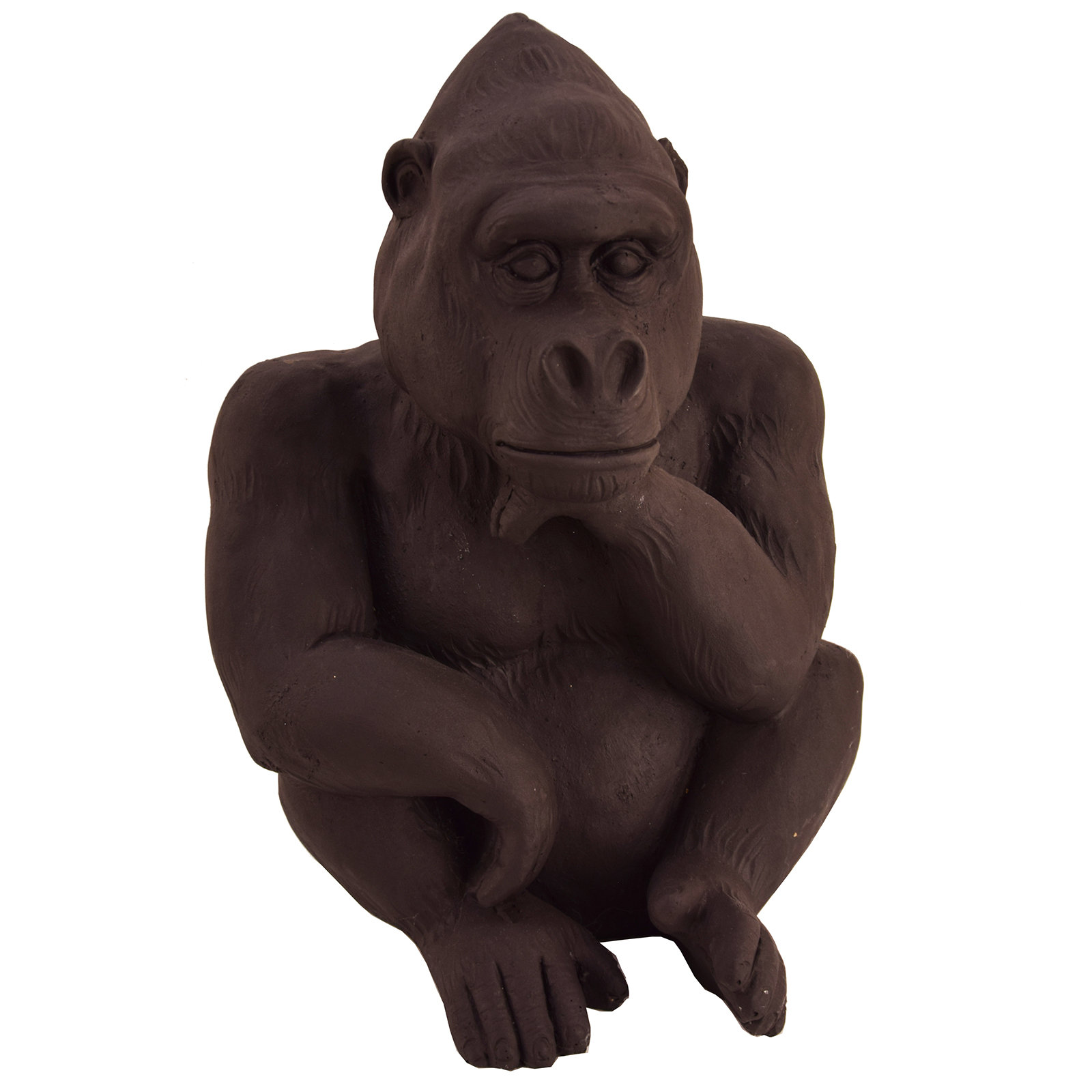Dekofigur Gorilla - schwarz - 54 cm