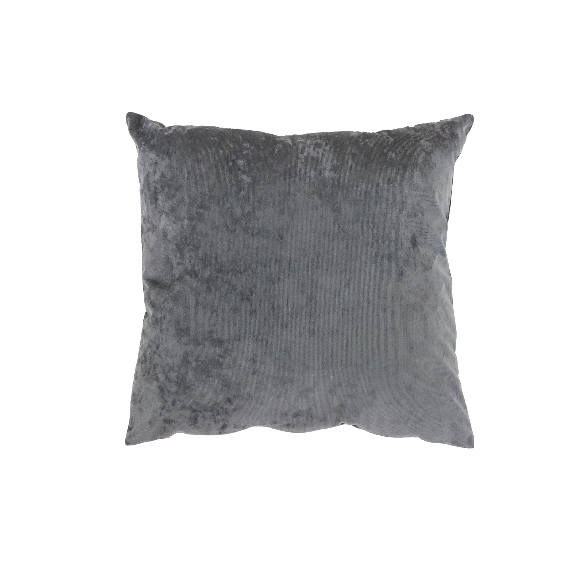 Dekokissen - anthrazit - Samt - 45x45 cm