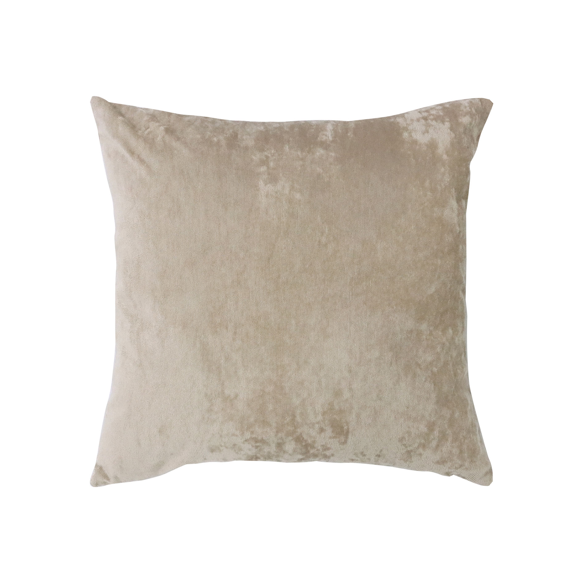 Dekokissen - natur - Samt - 45x45 cm