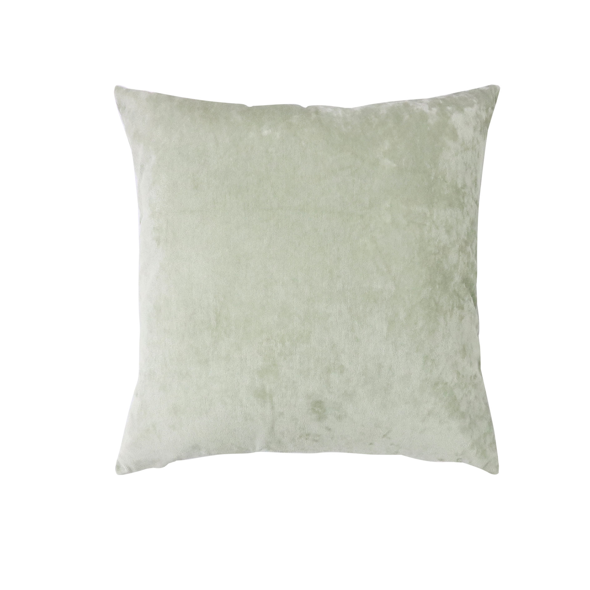 Dekokissen - salbei - Samt - 45x45 cm