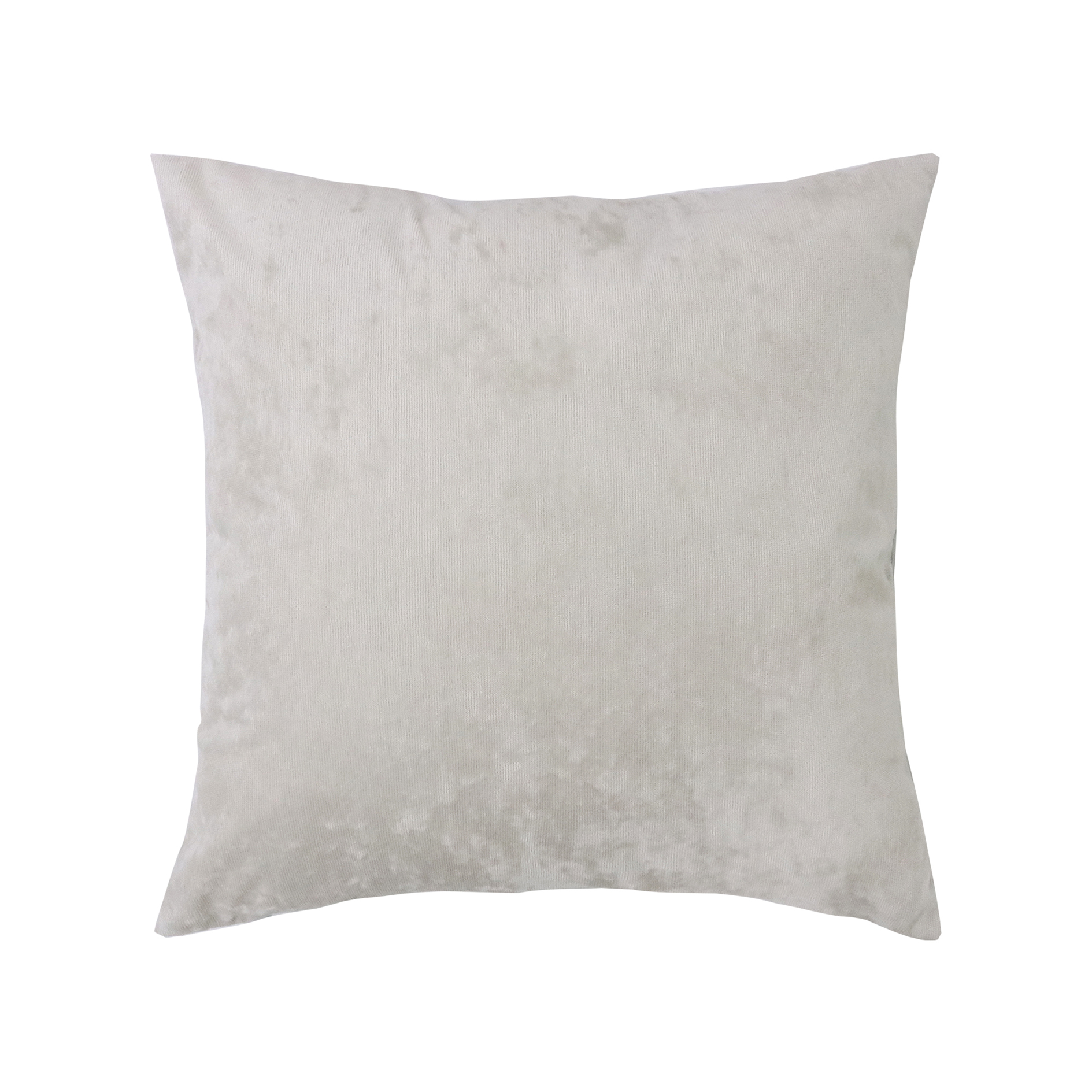 Dekokissen - silber - Samt - 45x45 cm