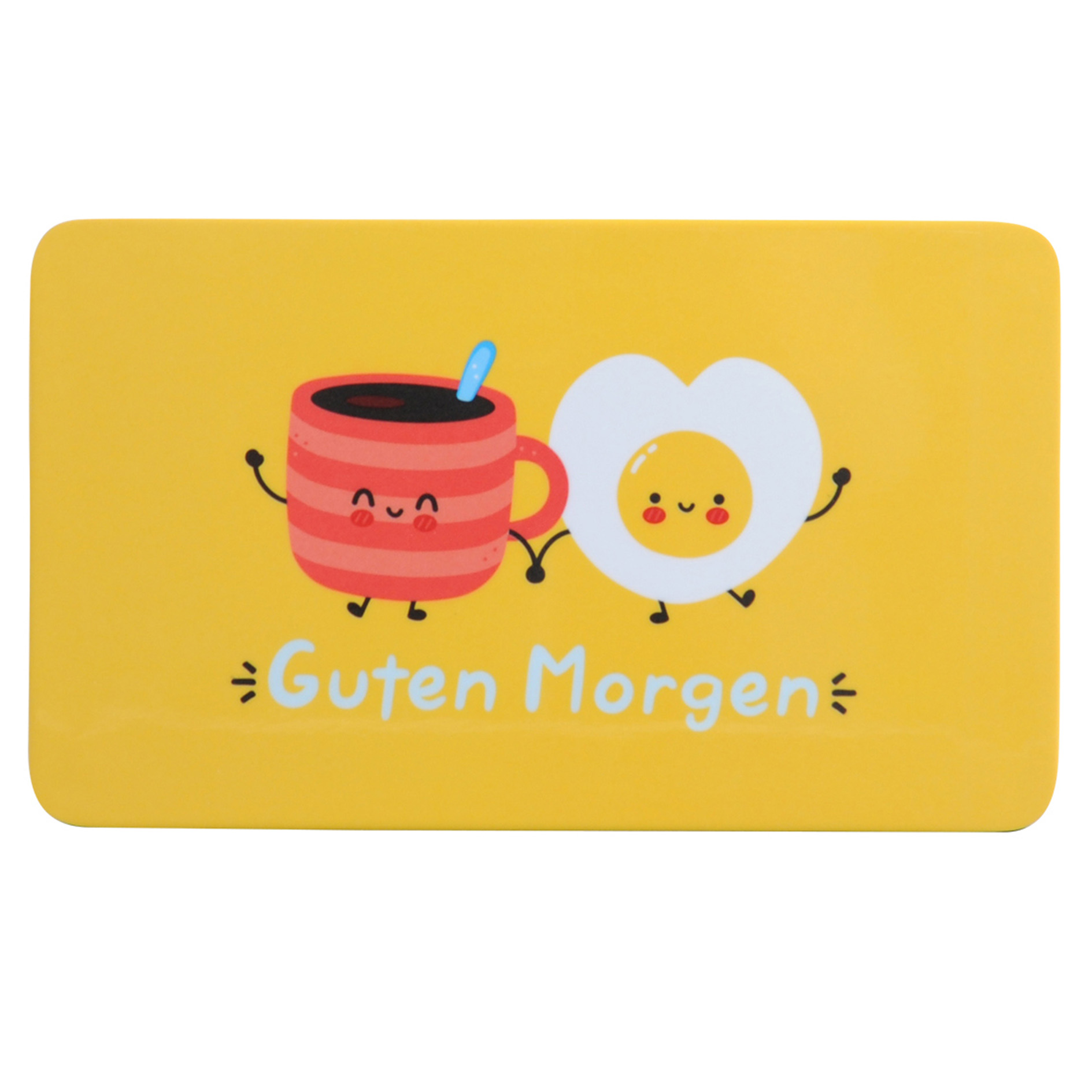 Dekor-Frühstücksbrettchen GUTEN MORGEN - 23,5x14 cm