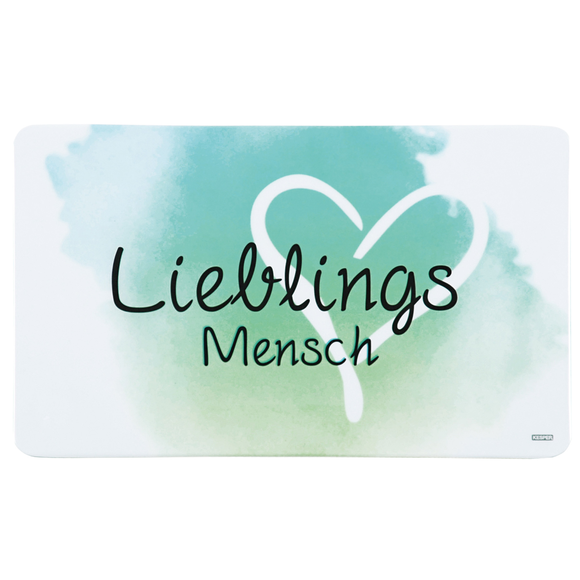 Dekor-Frühstücksbrettchen LIEBLINGSMENSCH - 23,5x14 cm