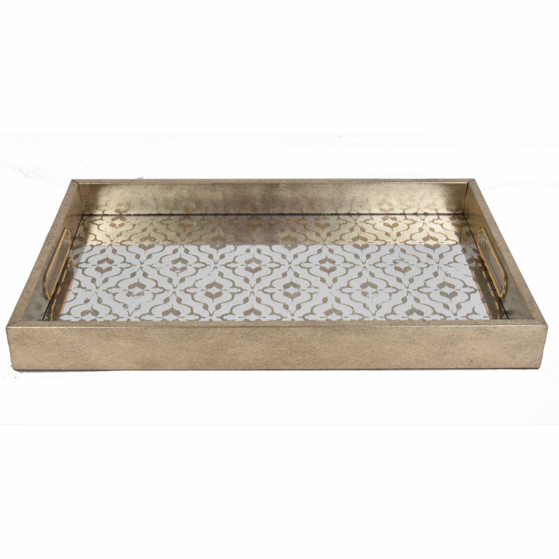 Dekotablett - gold - 40x25 cm
