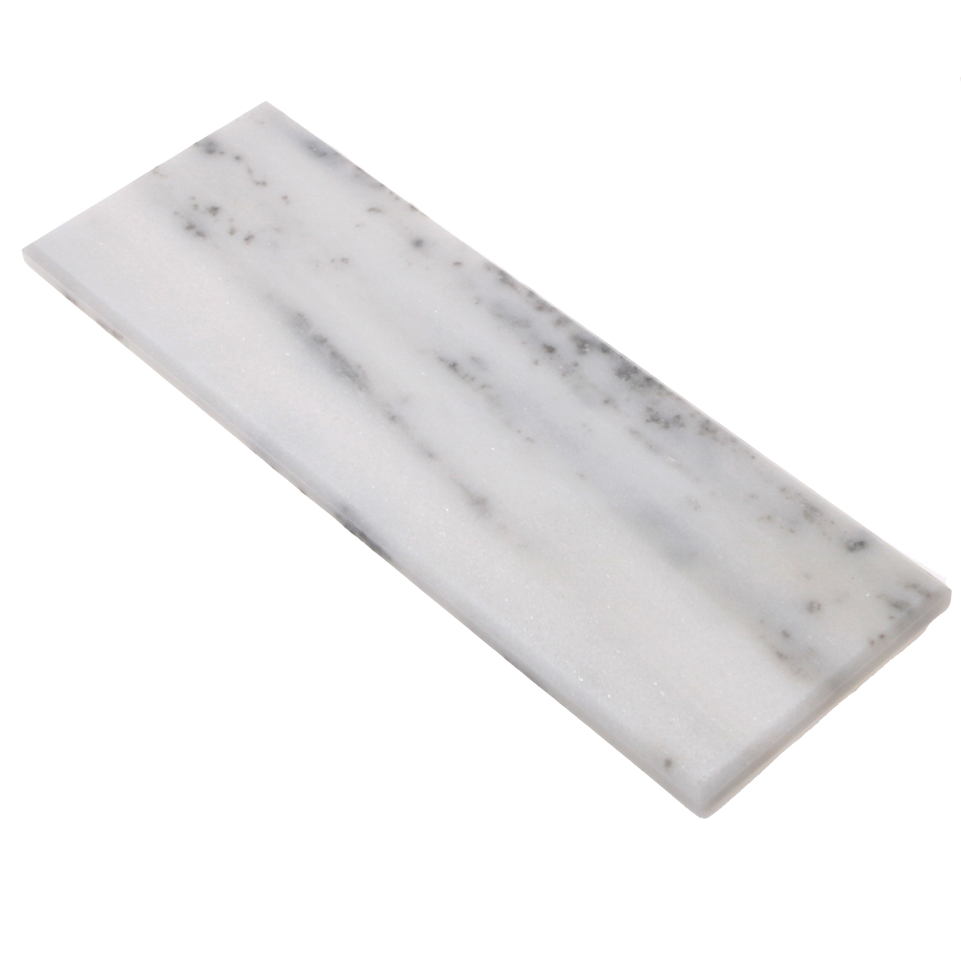 Dekotablett - weiß - Marmor - 10x30 cm