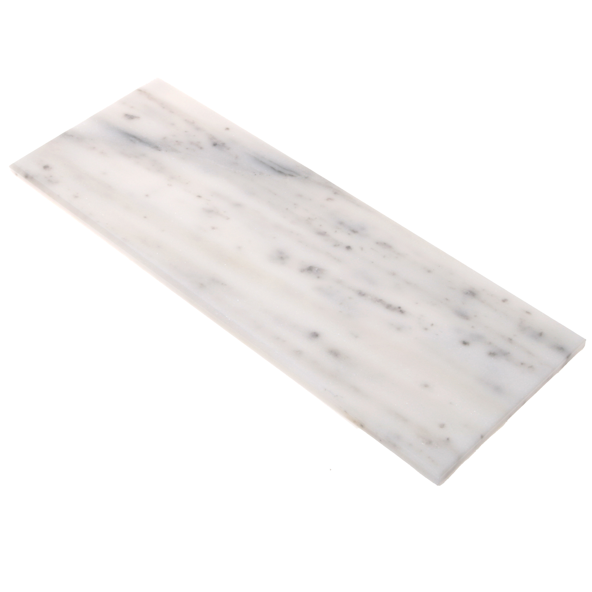 Dekotablett - weiß - Marmor - 15x40 cm