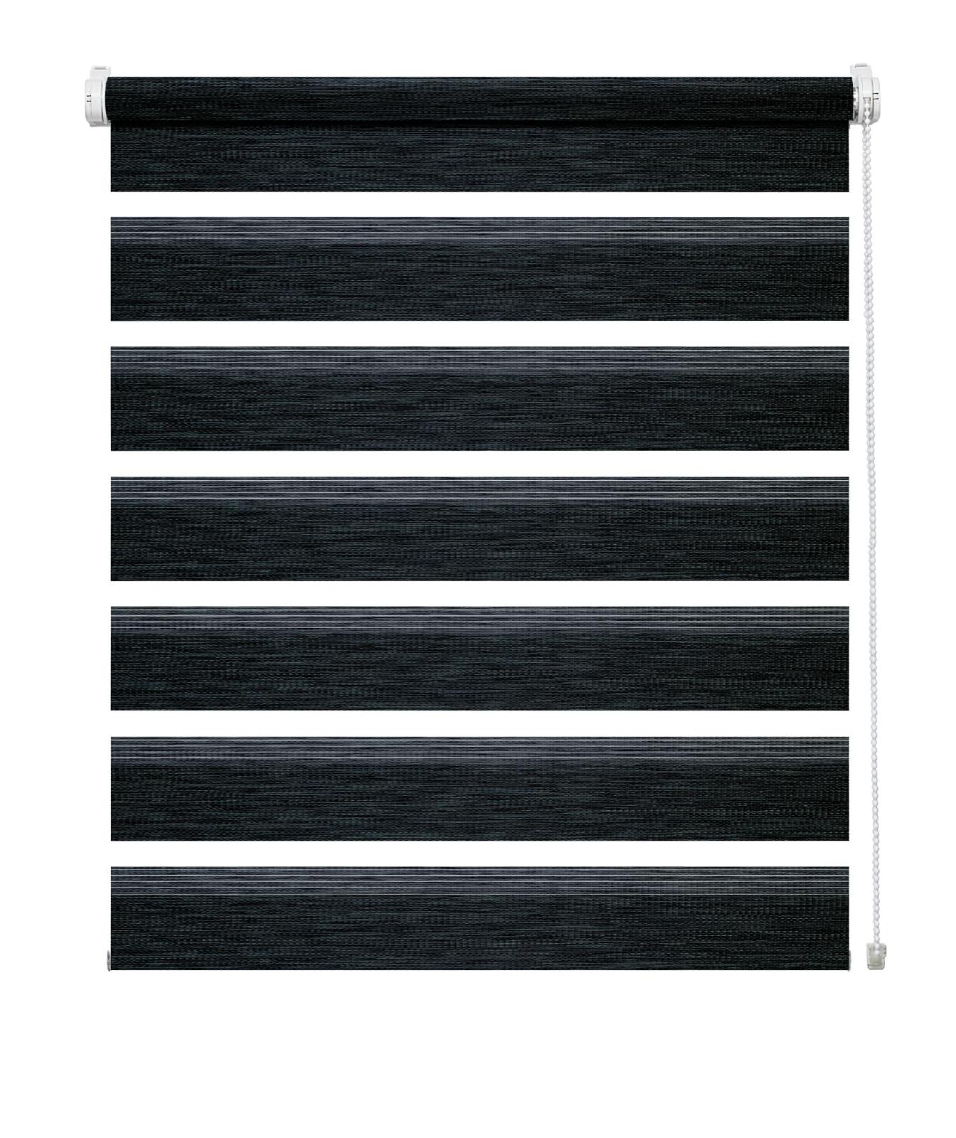 Doppelrollo - anthrazit-meliert - 50x150 cm
