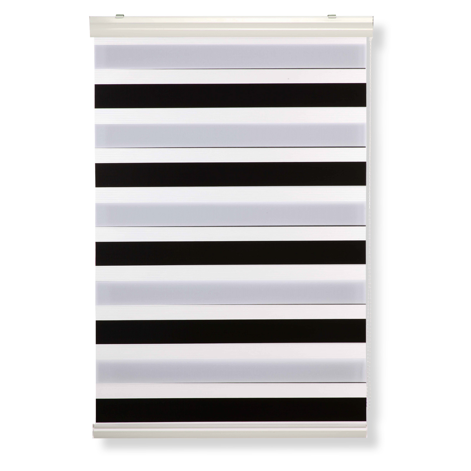 Doppelrollo - schwarz-weiß - 100x180 cm