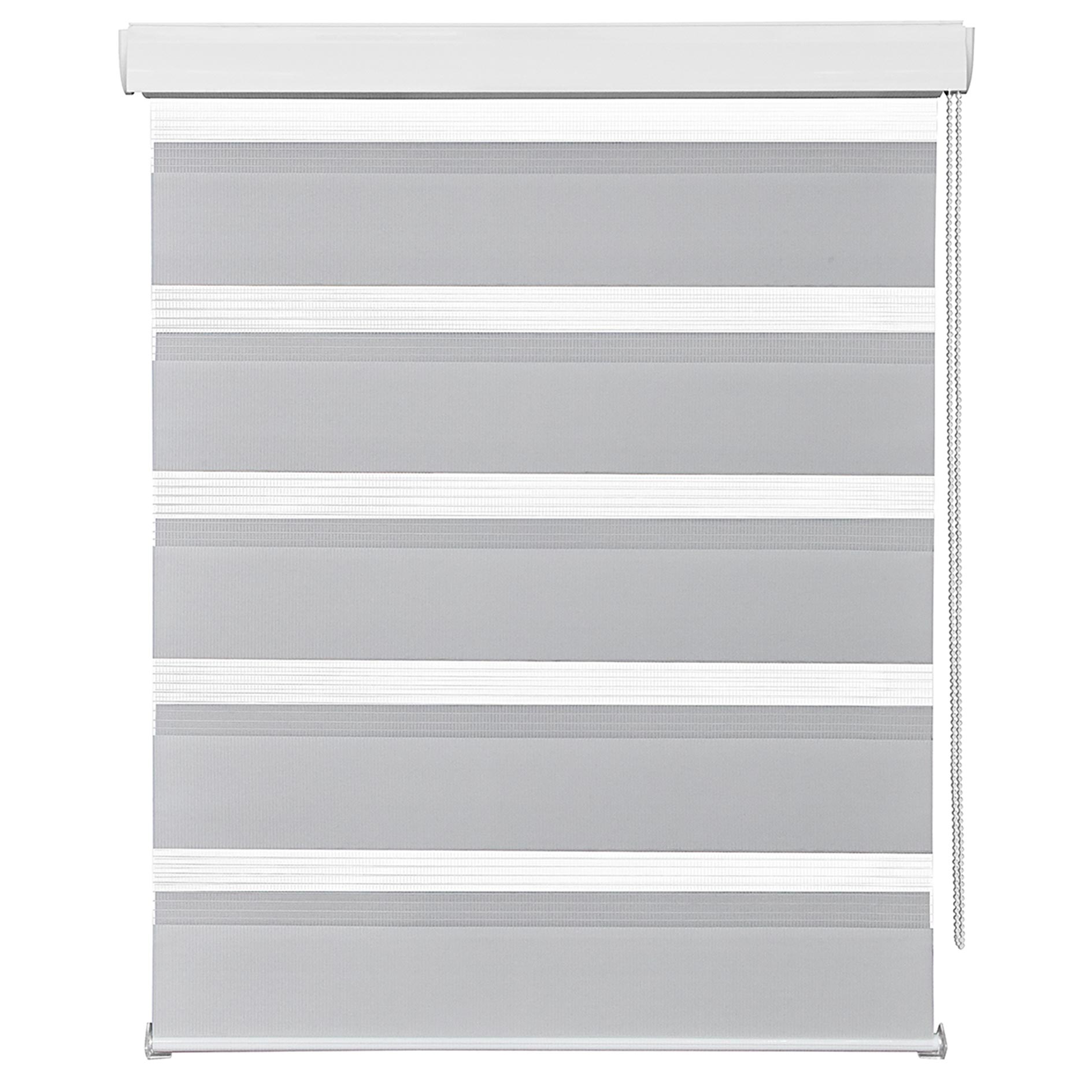 Doppelrollo - silber - 70x220 cm