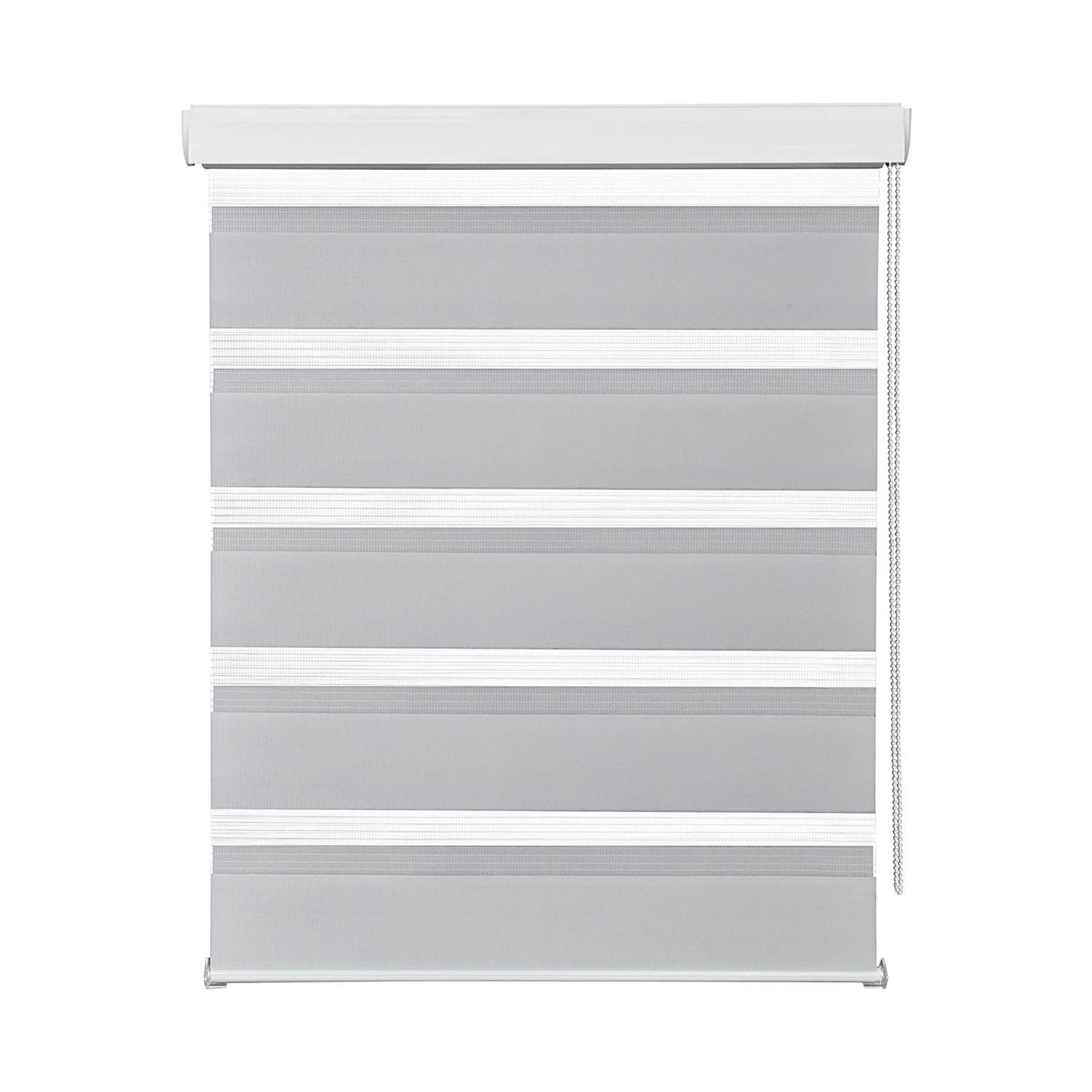 Doppelrollo - silber - 90x160 cm