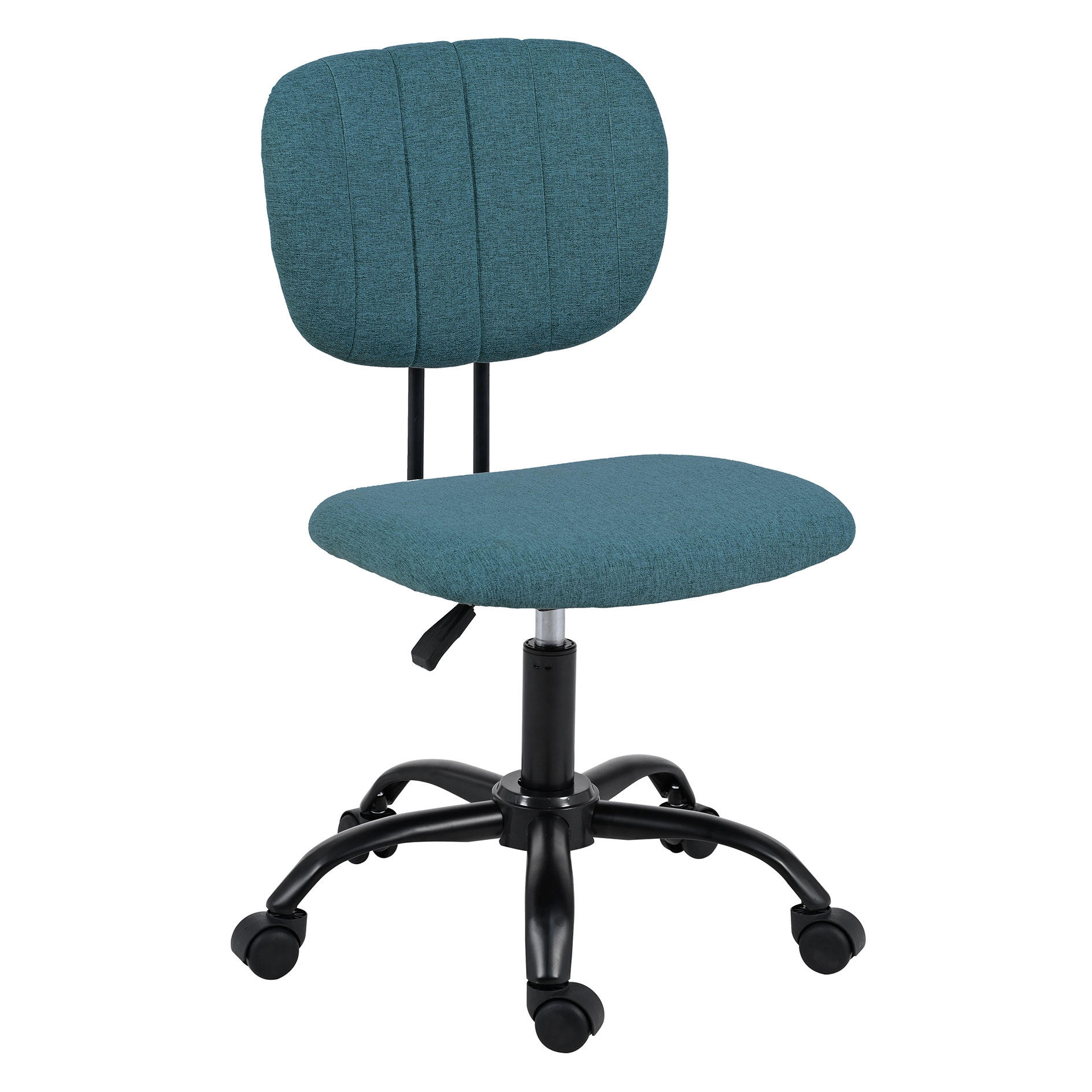 Drehstuhl - blau-schwarz - Webstoff - höhenverstellbar