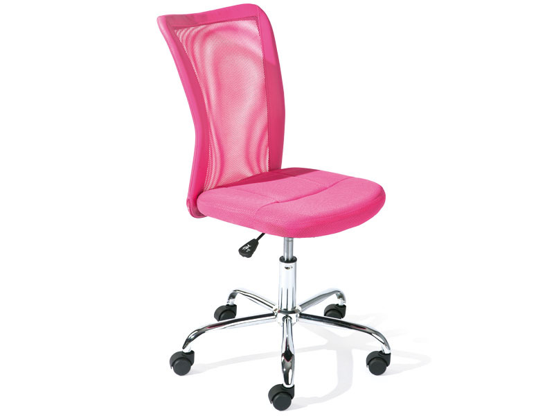 Drehstuhl BONNIE - pink - Sitzhöhenverstellung