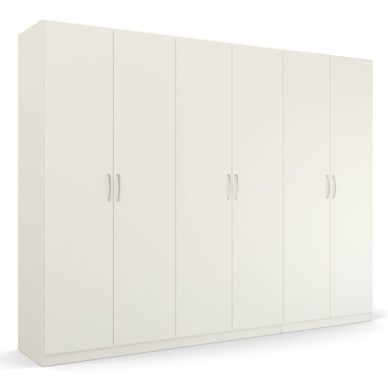Drehtürenschrank - alpinweiß - 6 Türen - 271 cm