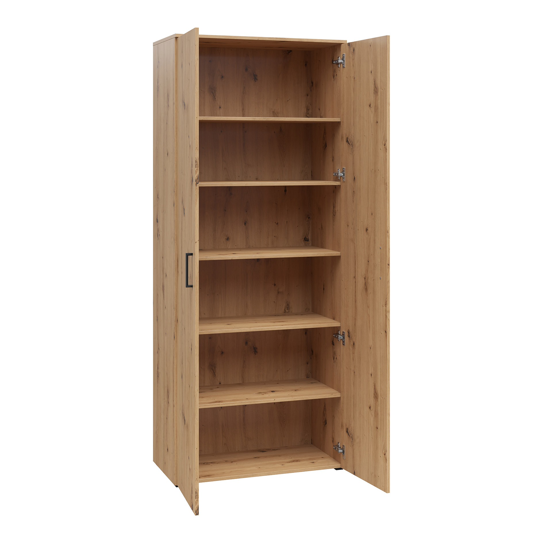 Drehtürenschrank - Artisan Eiche - Breite 80 cm