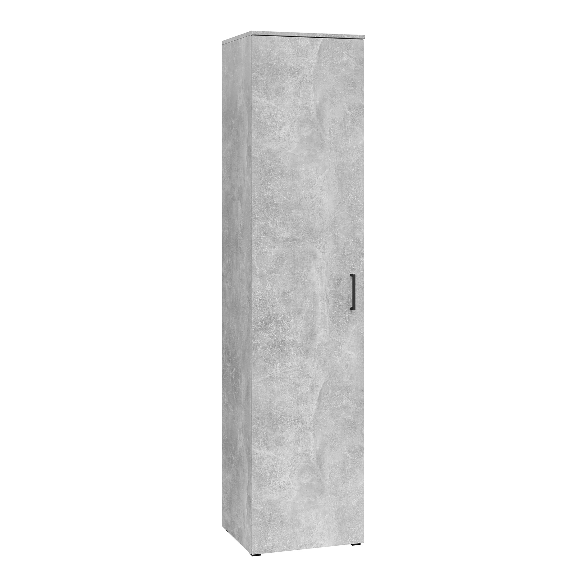 Drehtürenschrank - Betonoptik - Breite 45 cm