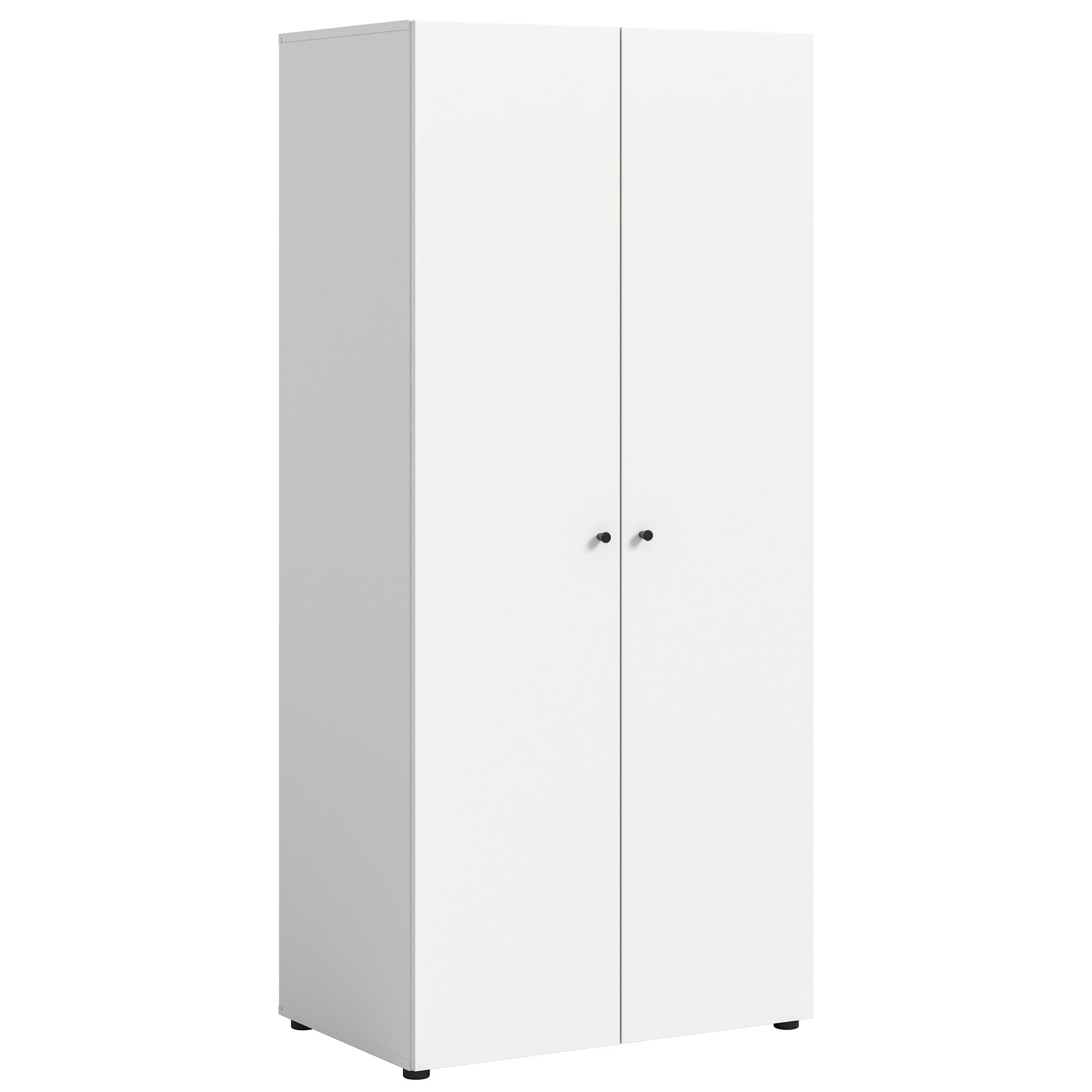 Drehtürenschrank DARWIN - weiß - 2 Türen - 80 cm breit
