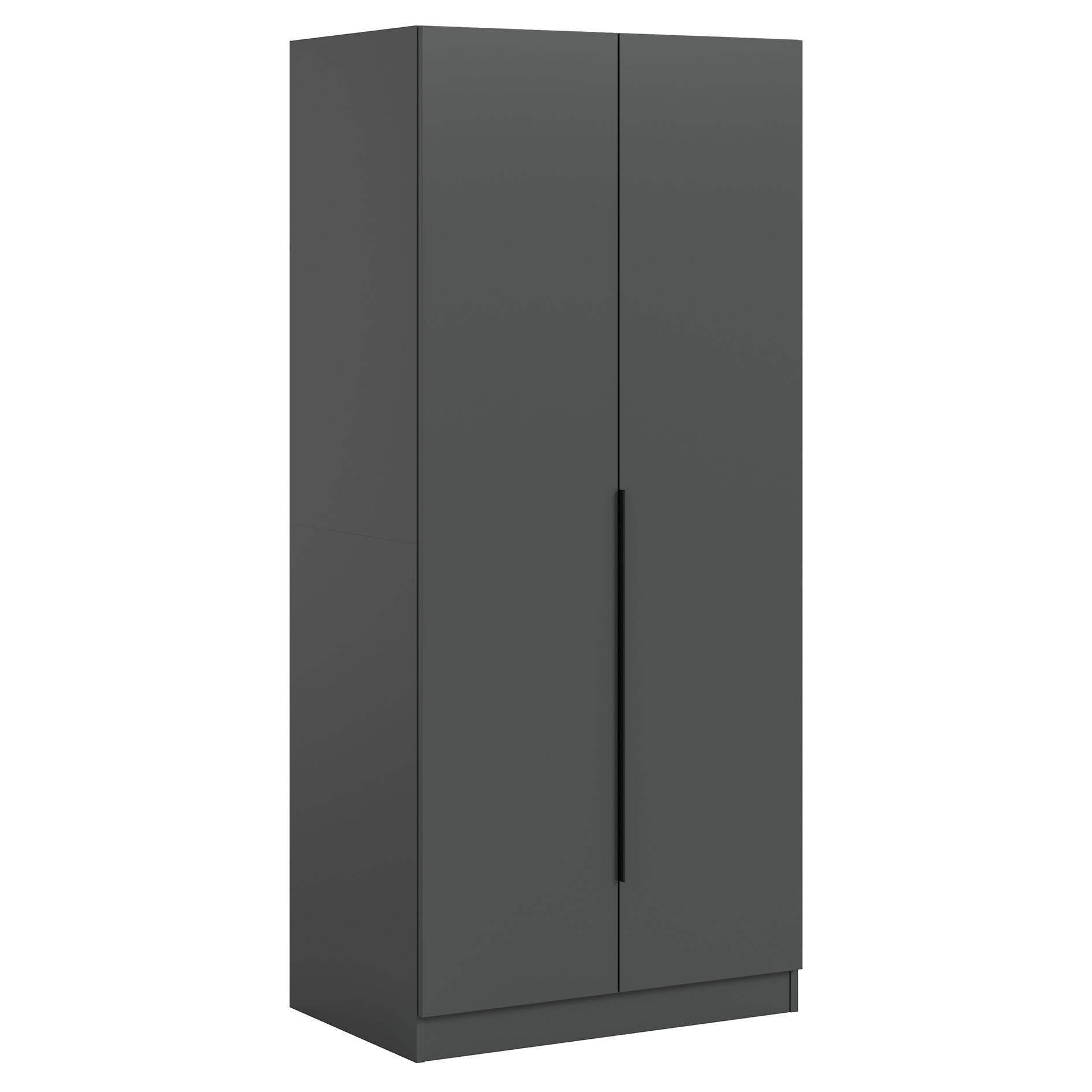 Drehtürenschrank KOPENHAGEN - anthrazit - 2 Türen - 80 cm breit