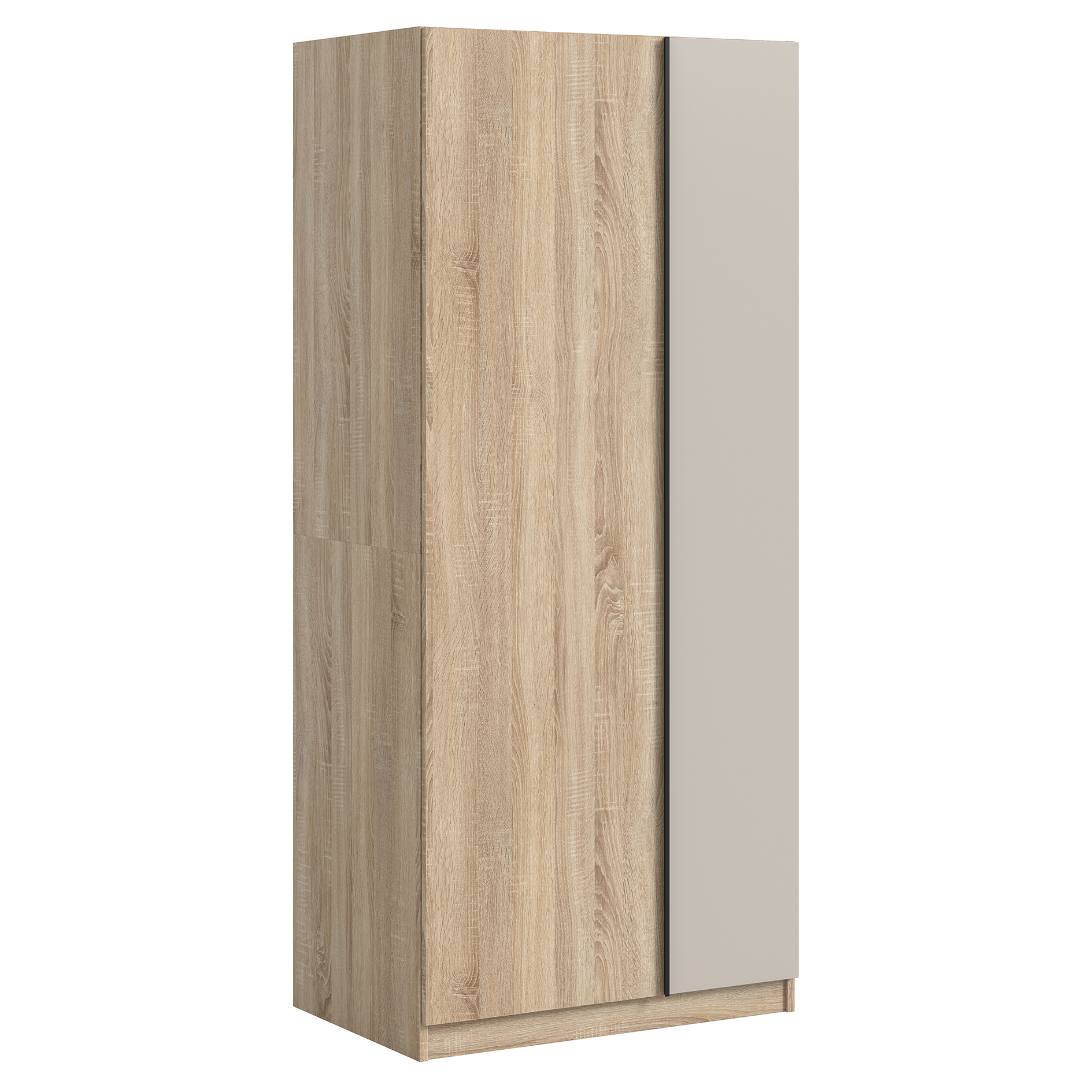 Drehtürenschrank OAKLAND - Sonoma Eiche - Kashmir - 2-türig - 80 cm