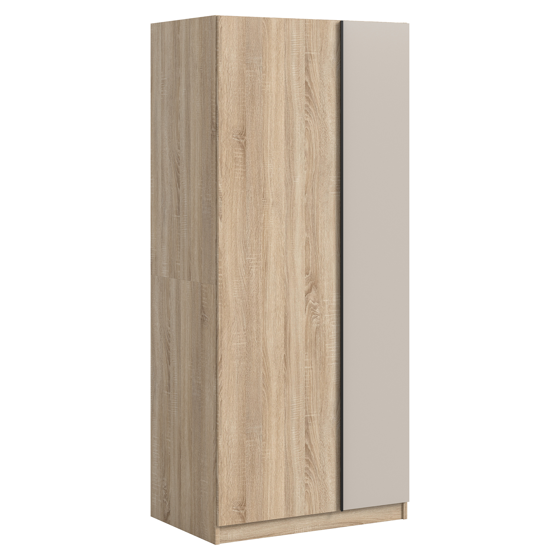 Drehtürenschrank OAKLAND - Sonoma Eiche - Kashmir - 2-türig - 80 cm