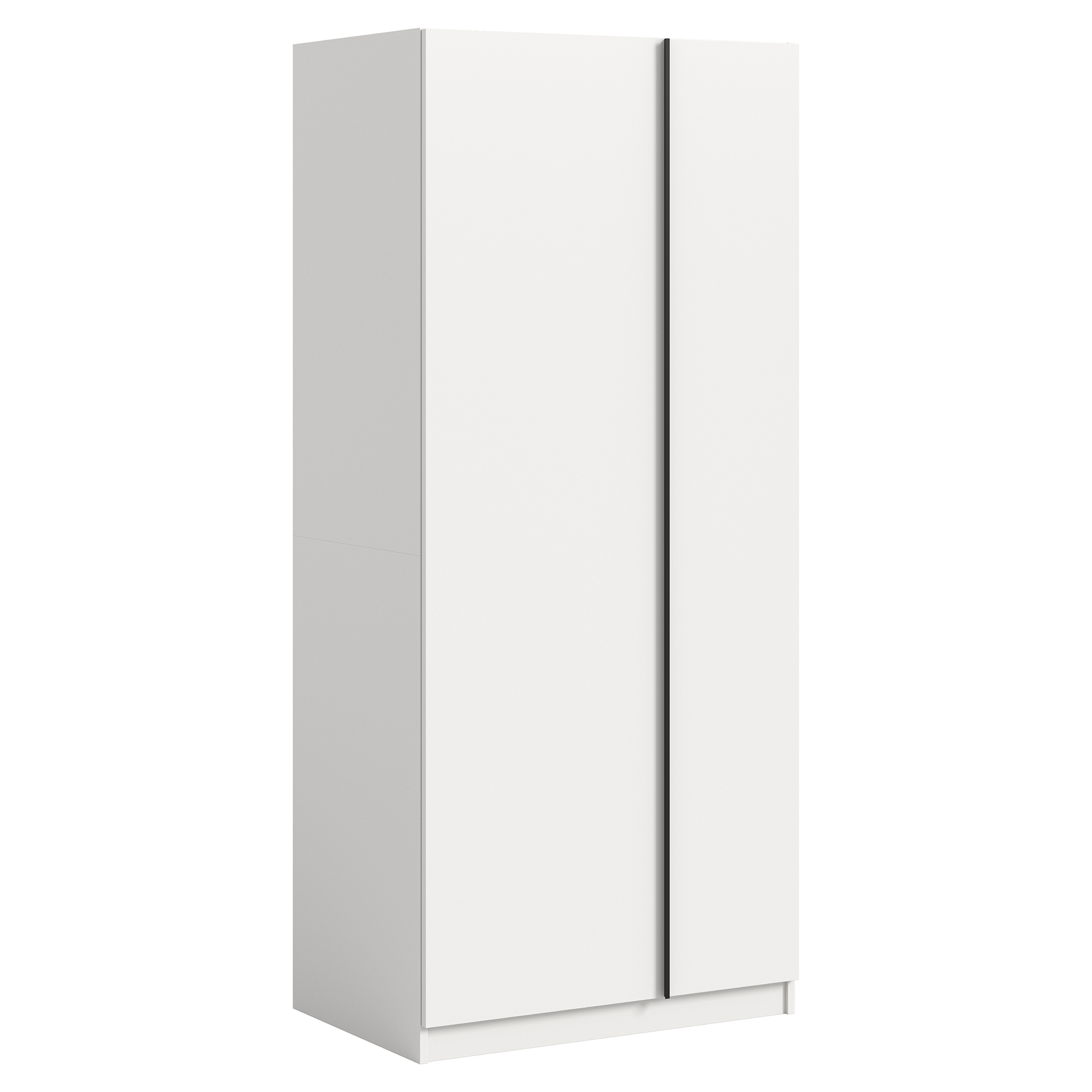 Drehtürenschrank OAKLAND - weiß - 2-türig - 80 cm
