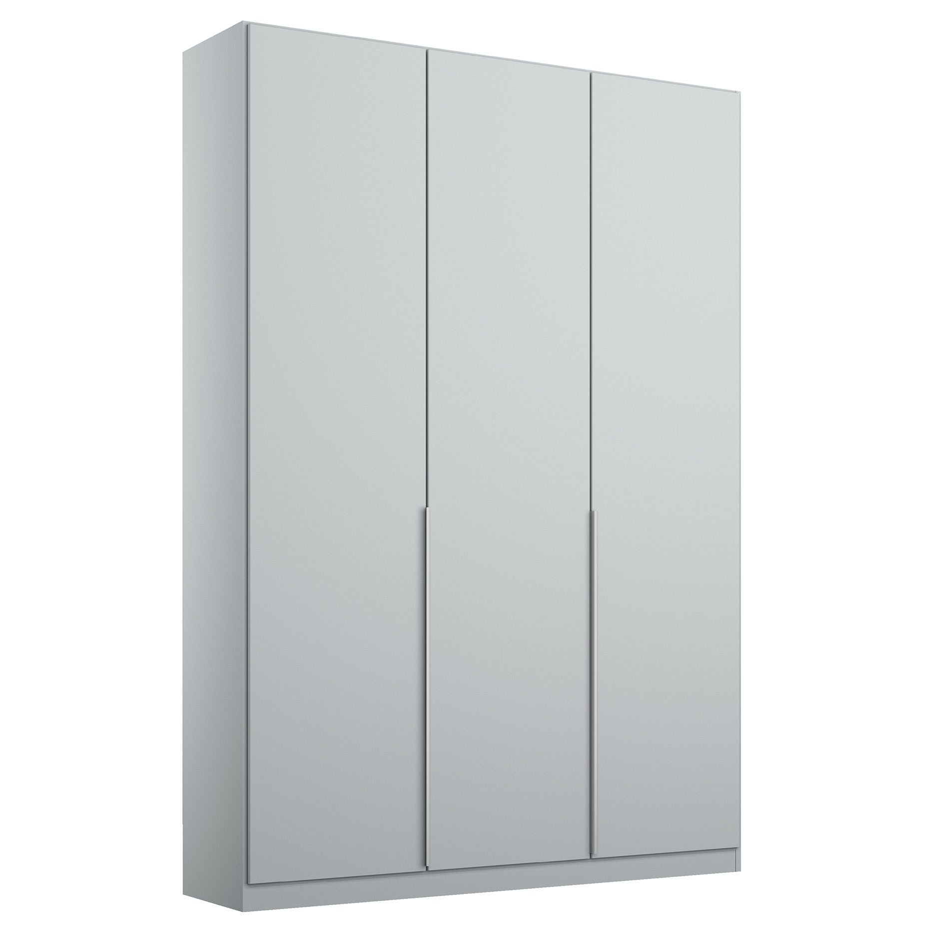 Drehtürenschrank - seidengrau - 3-türig - 136x229 cm