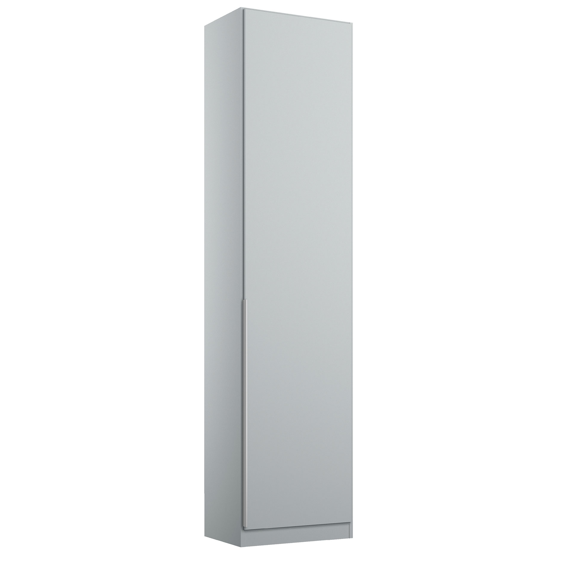 Drehtürenschrank - seidengrau - 47 cm