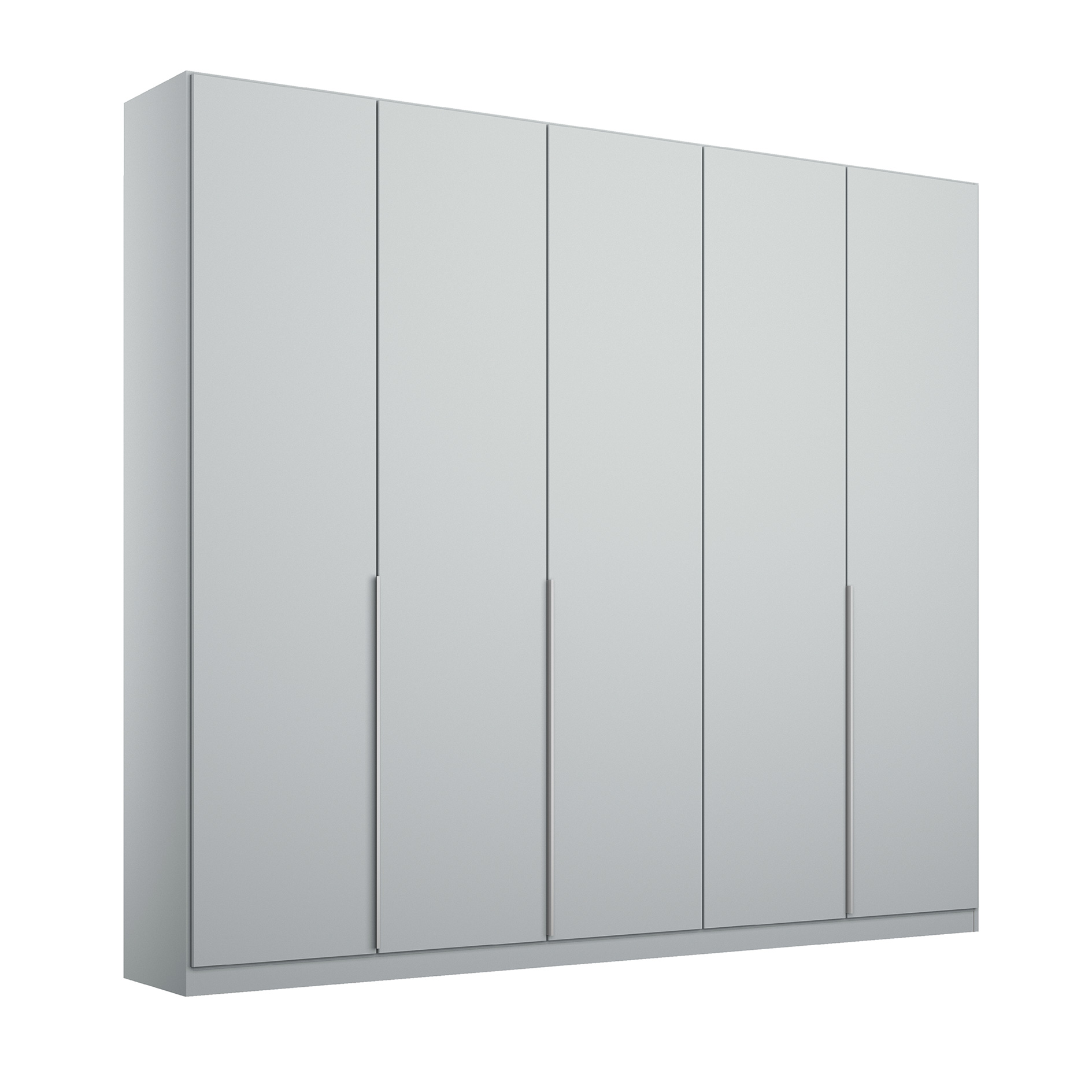 Drehtürenschrank - seidengrau - 5-türig - 226x229 cm