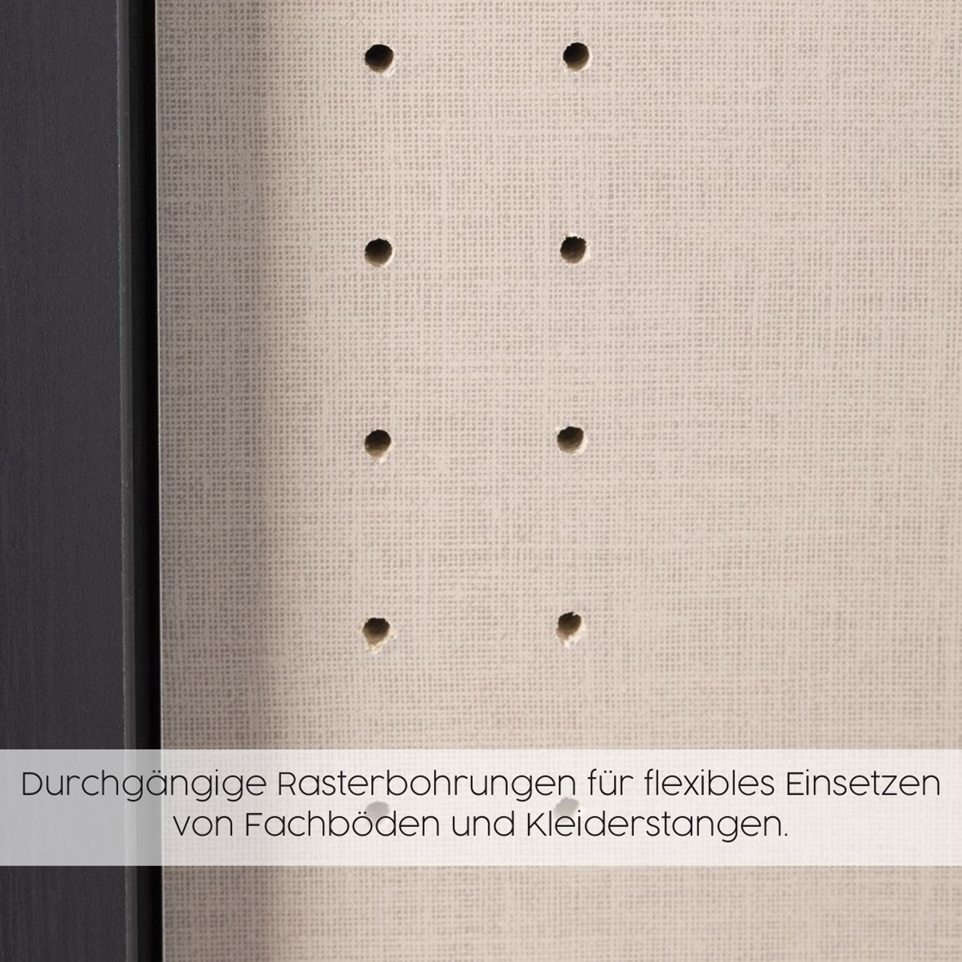 Drehtürenschrank - Sonoma Eiche - 136 cm breit