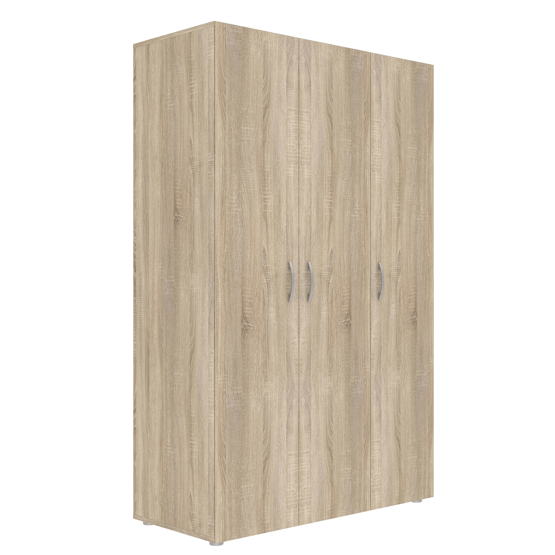Drehtürenschrank - Sonoma Eiche - 3-türig - 111 cm