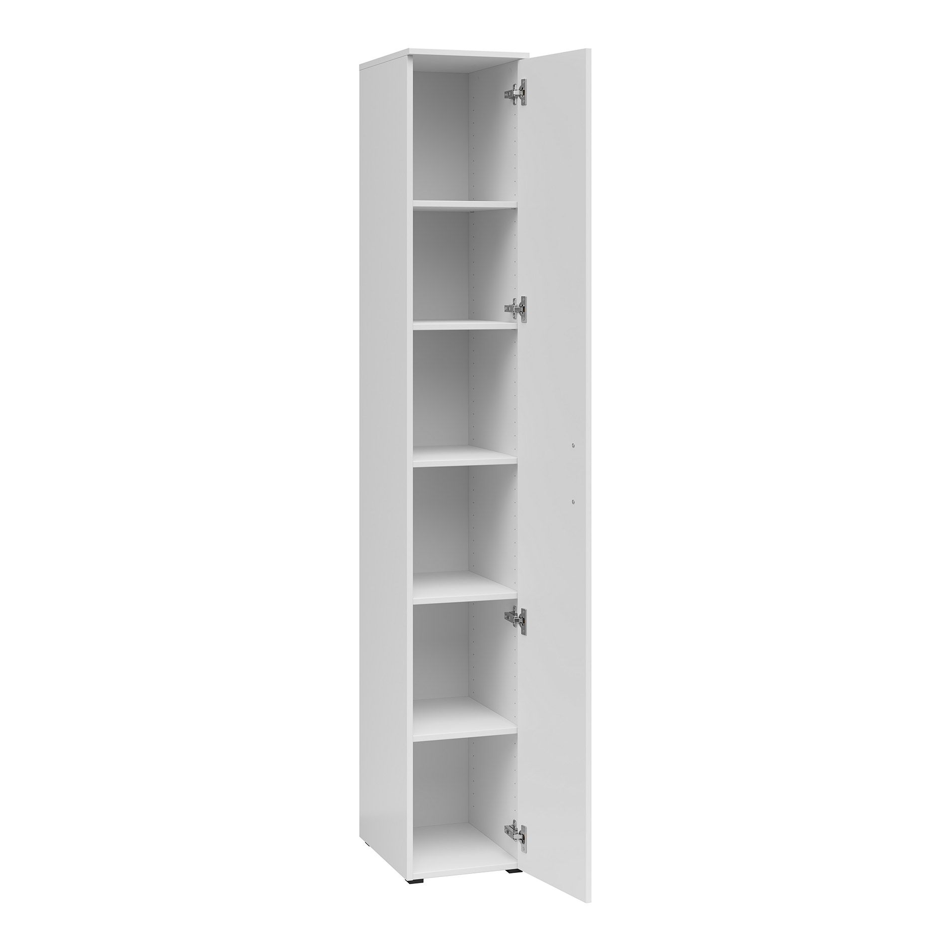 Drehtürenschrank - weiß - Breite 30 cm