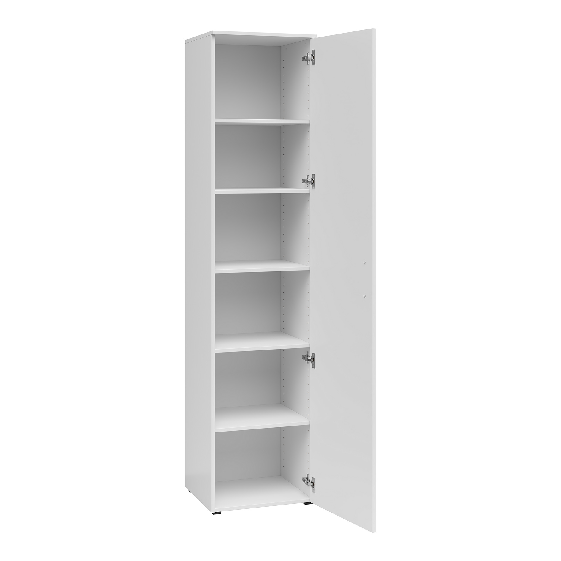 Drehtürenschrank - weiß - Breite 45 cm