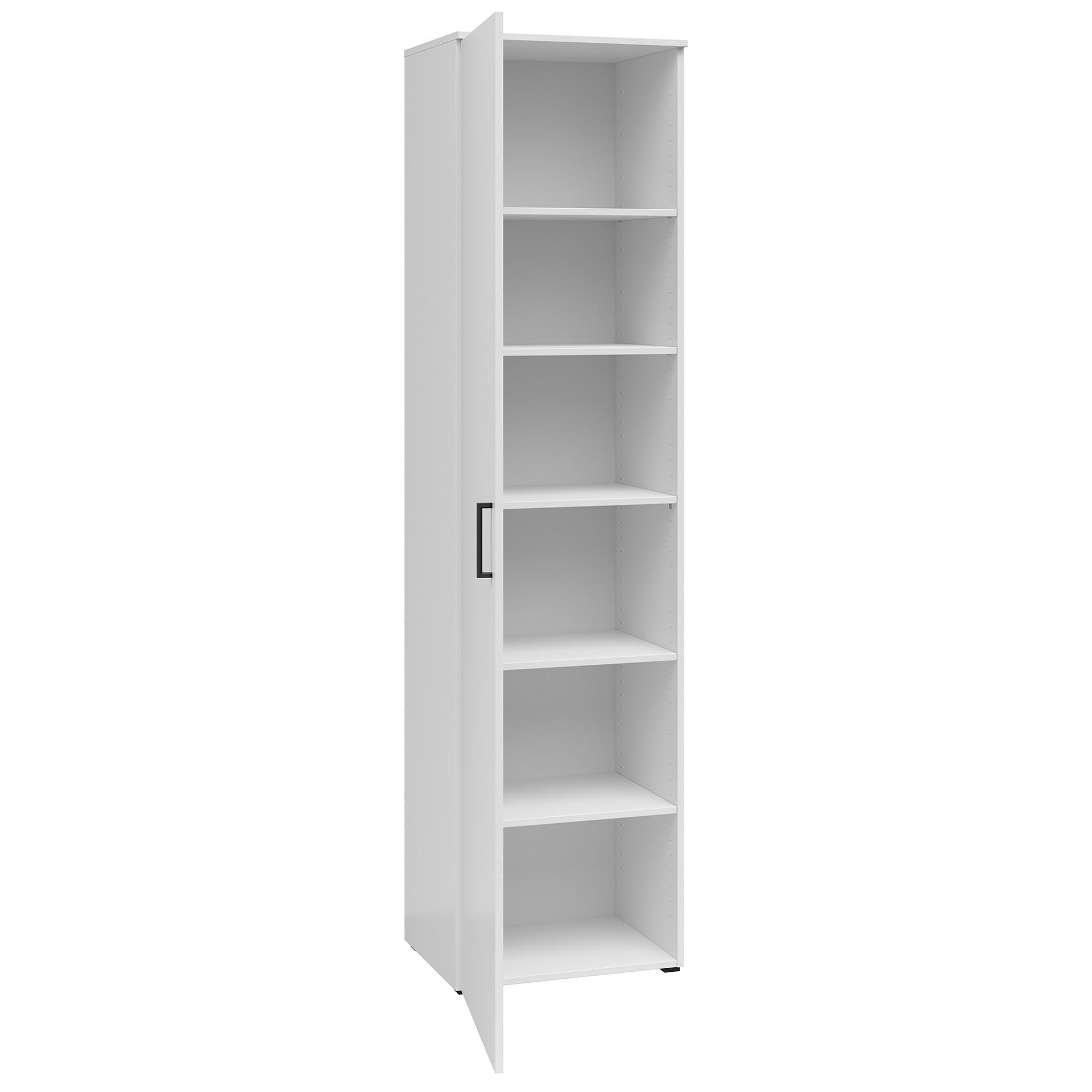 Drehtürenschrank - weiß - Breite 50 cm