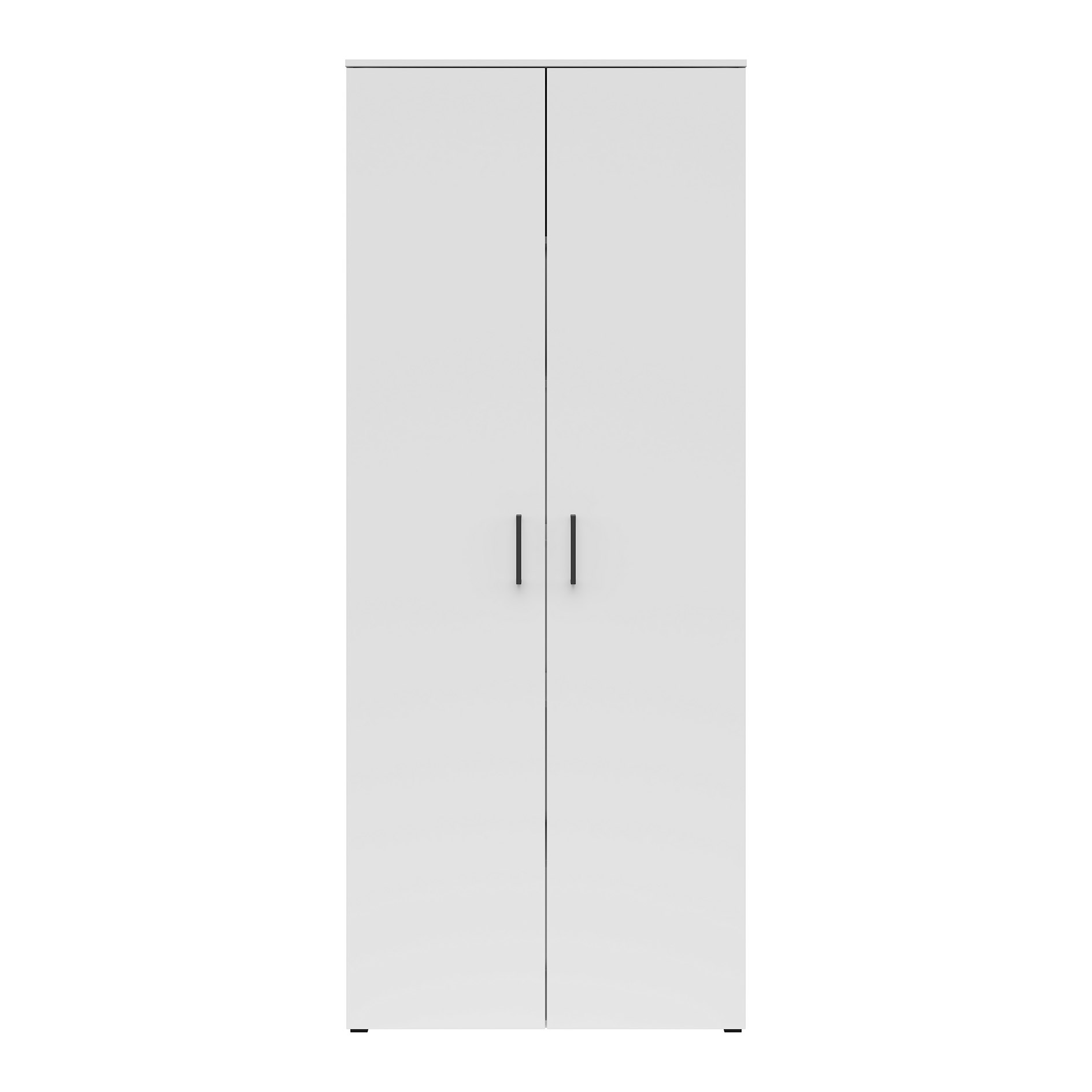 Drehtürenschrank - weiß - Breite 80 cm