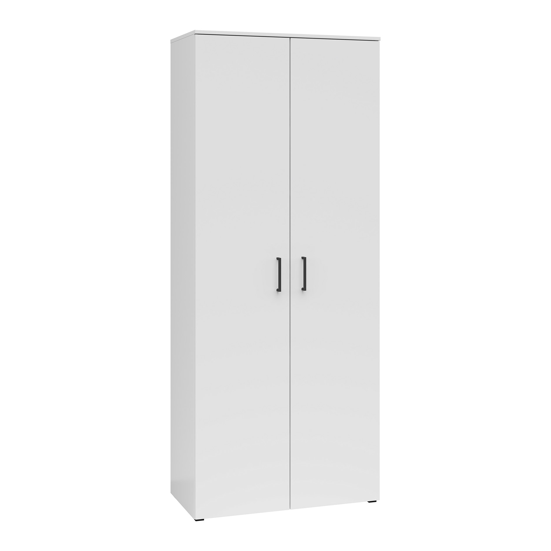 Drehtürenschrank - weiß - Breite 80 cm