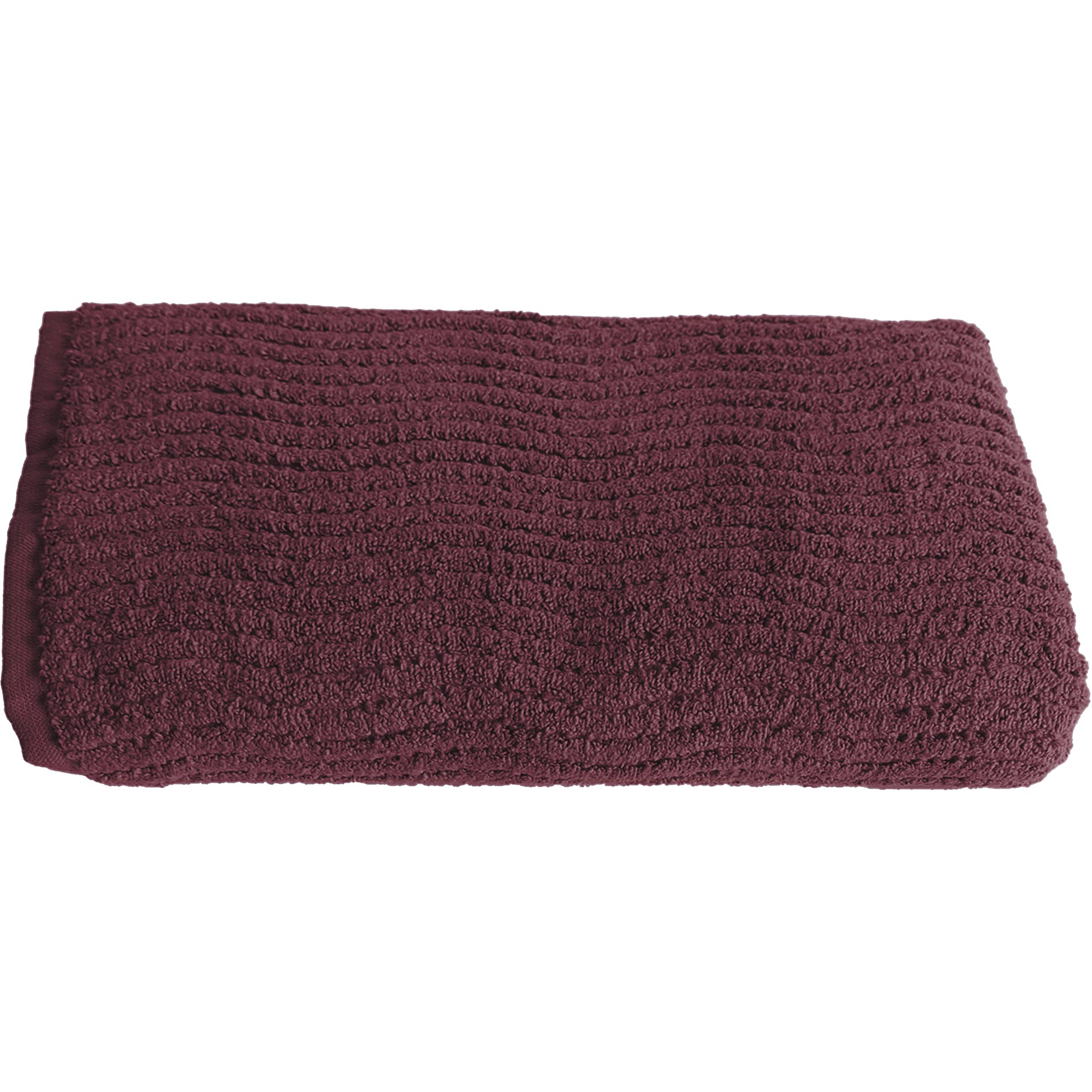 Duschtuch - bordeaux - Baumwolle - 70x140 cm