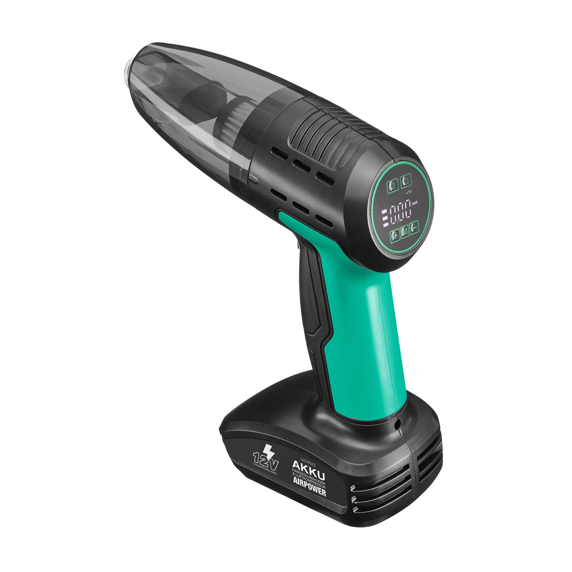 EASYMAXX Akku-Handstaubsauger und Luftkompressor 19905 - schwarz-grün