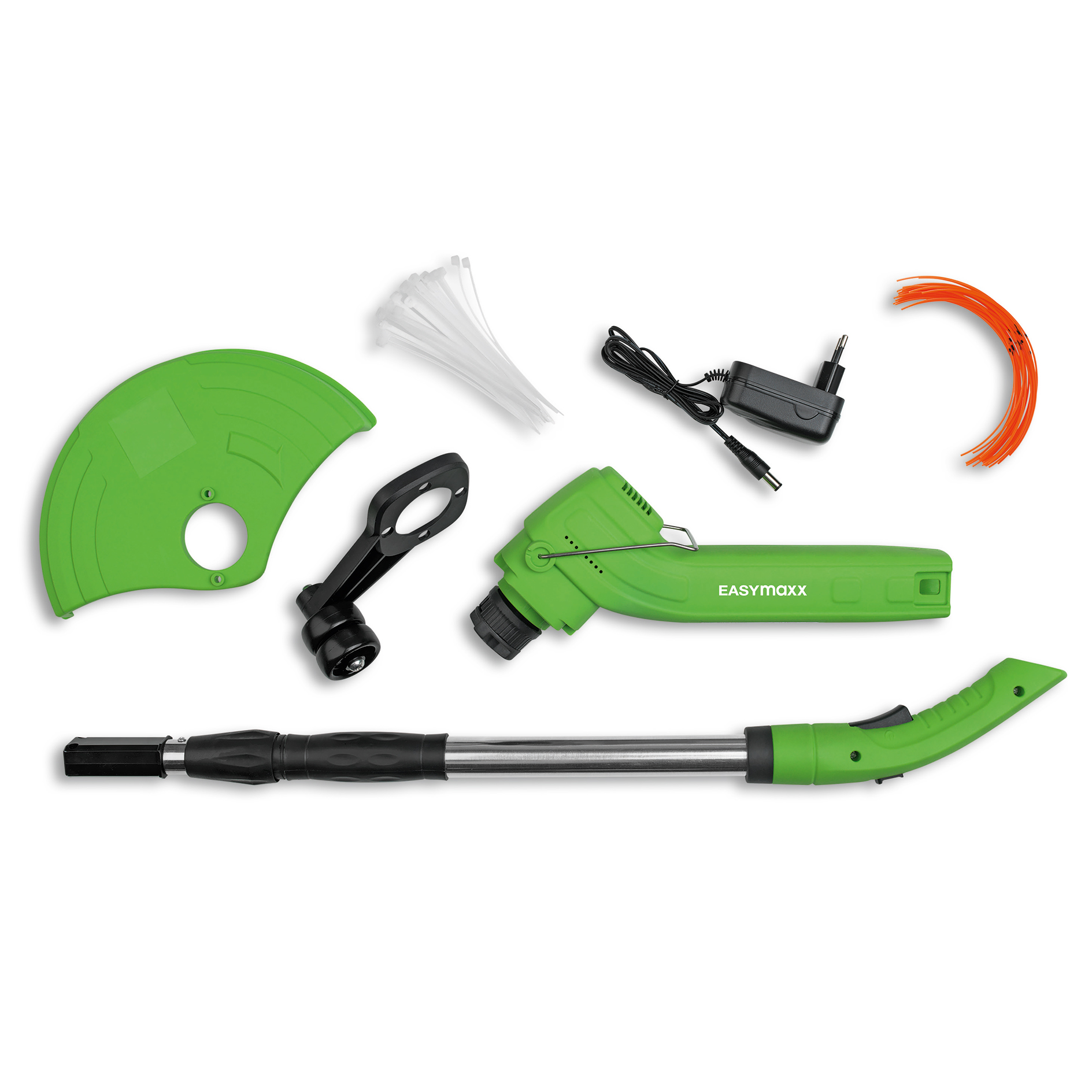 EASYMAXX Akku-Rasentrimmer - grün - höhenverstellbar