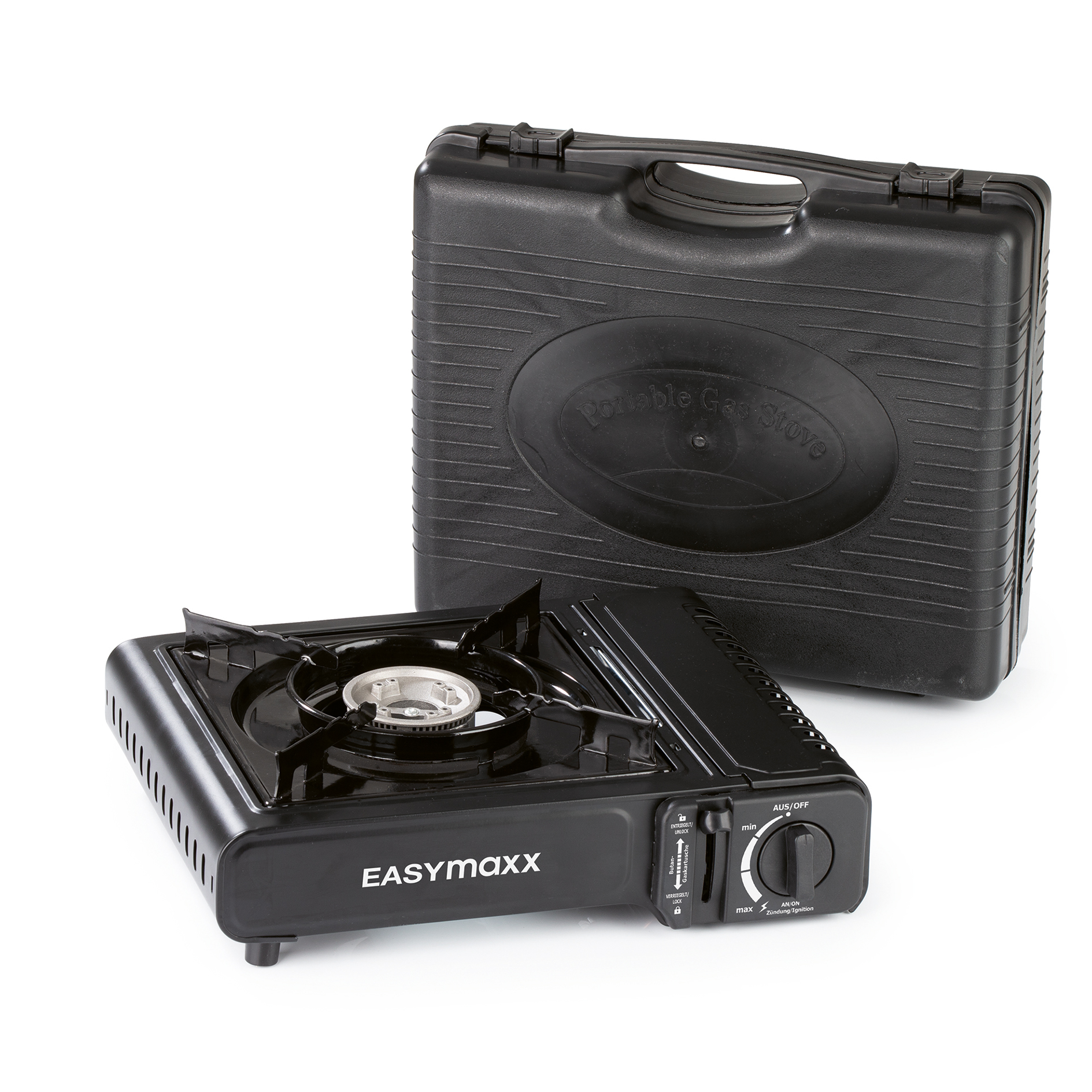 EASYMAXX Gaskocher - schwarz - 2100 Watt