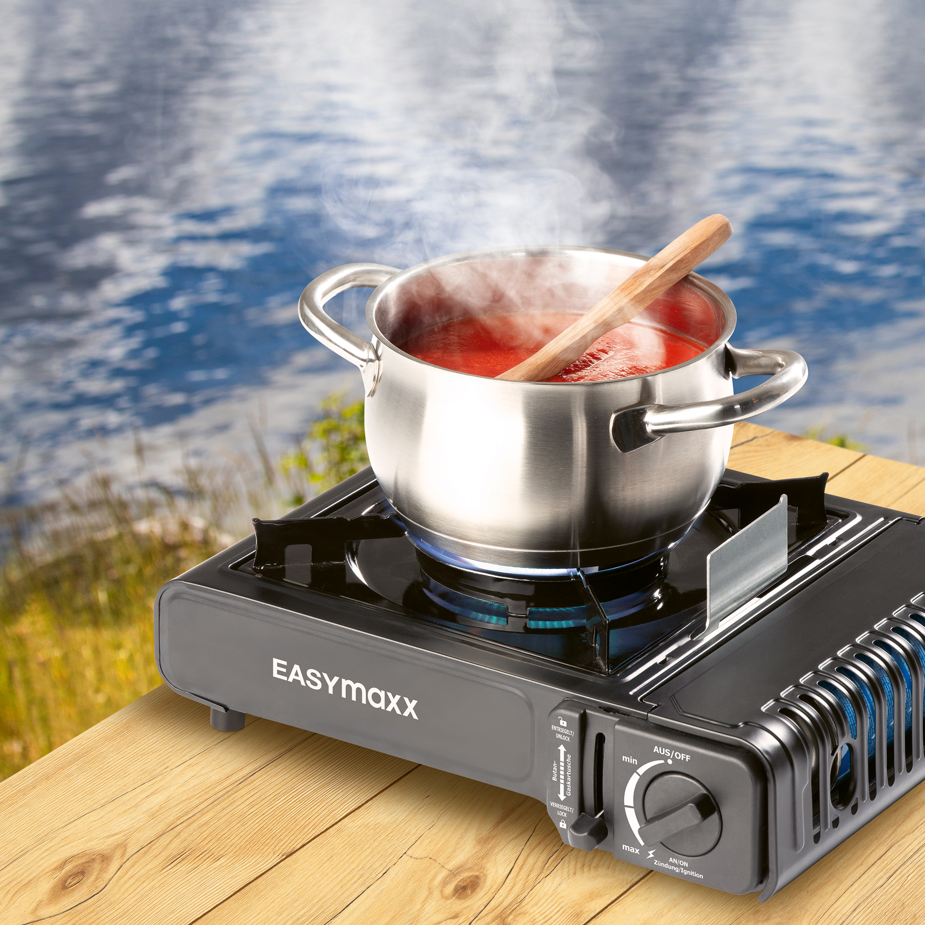 EASYMAXX  Gaskocher - schwarz - 2100 Watt