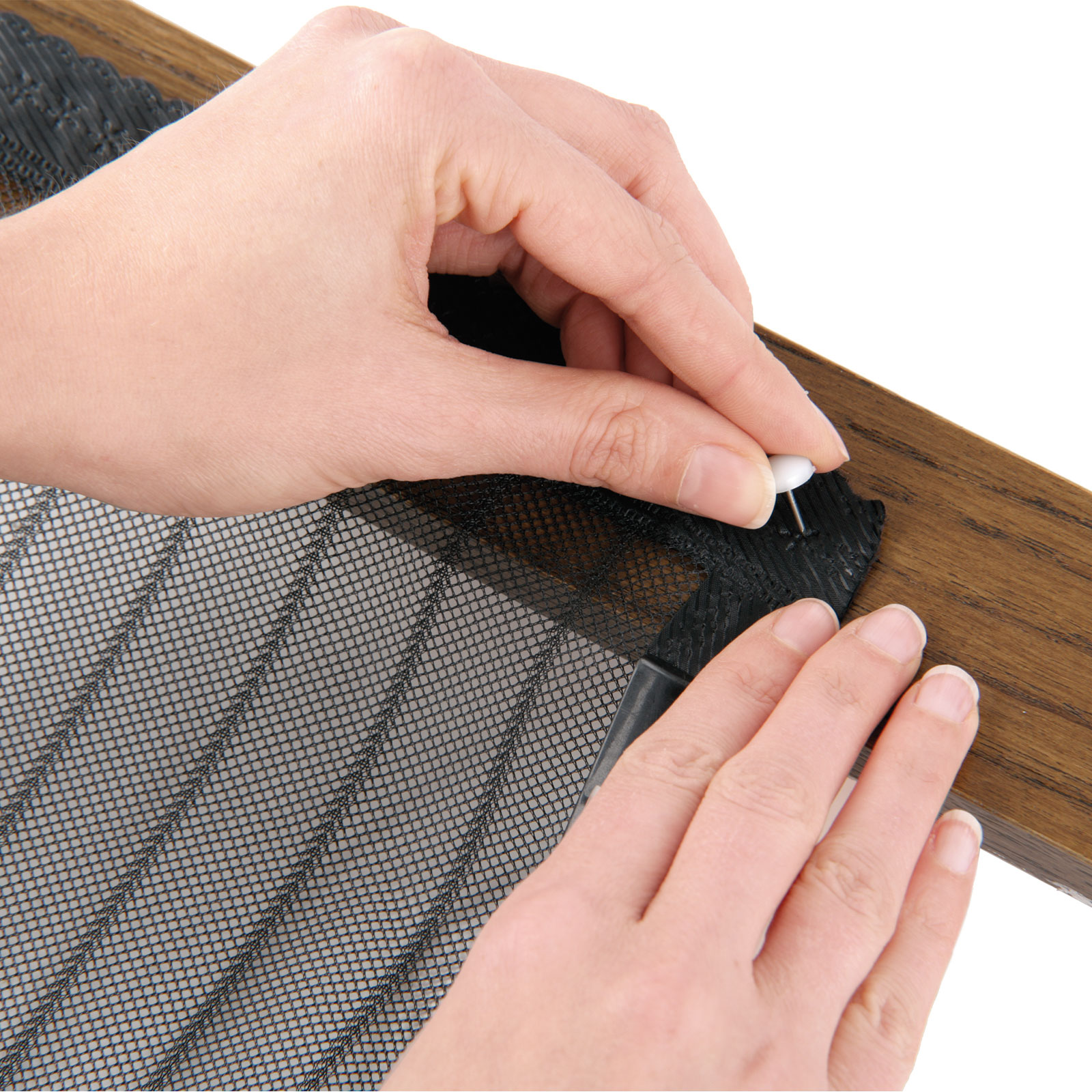 EASYmaxx Moskitonetz Magic Klick - schwarz - 90x210 cm